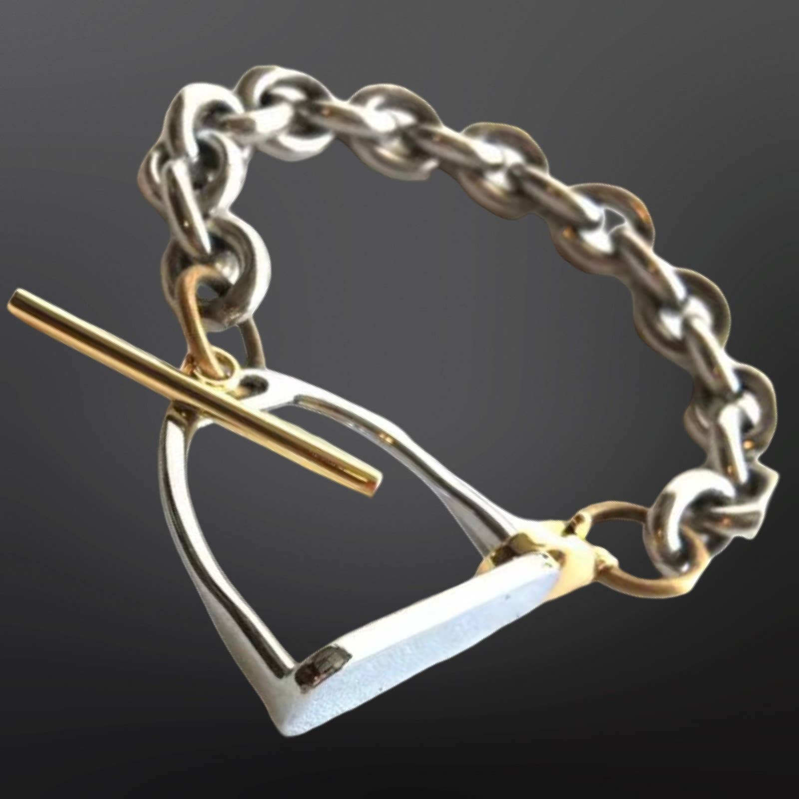 Stainless Steel Equestrian Stirrup Iron Bracelet