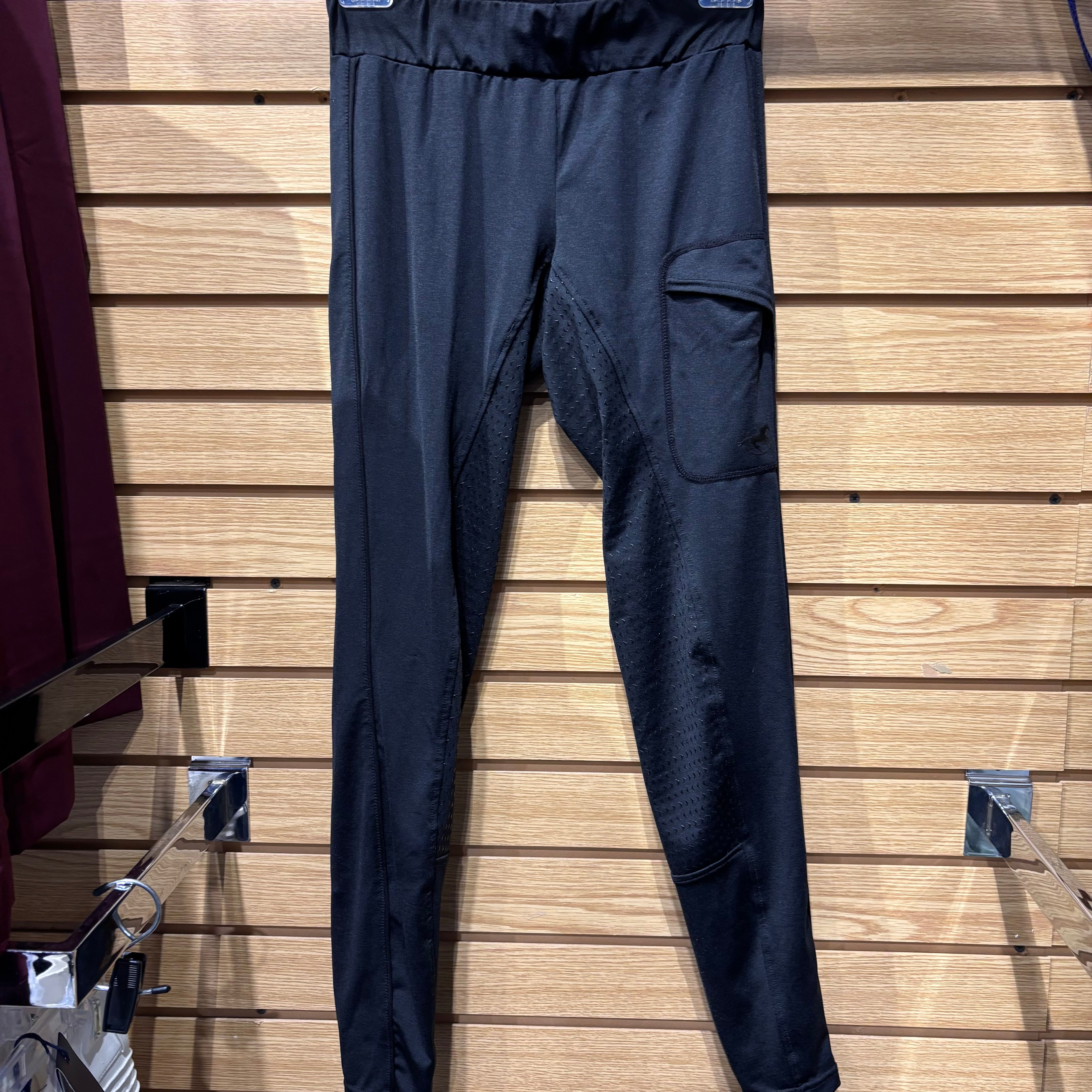 Used Small Black Piper Silicone Full Seat Tights