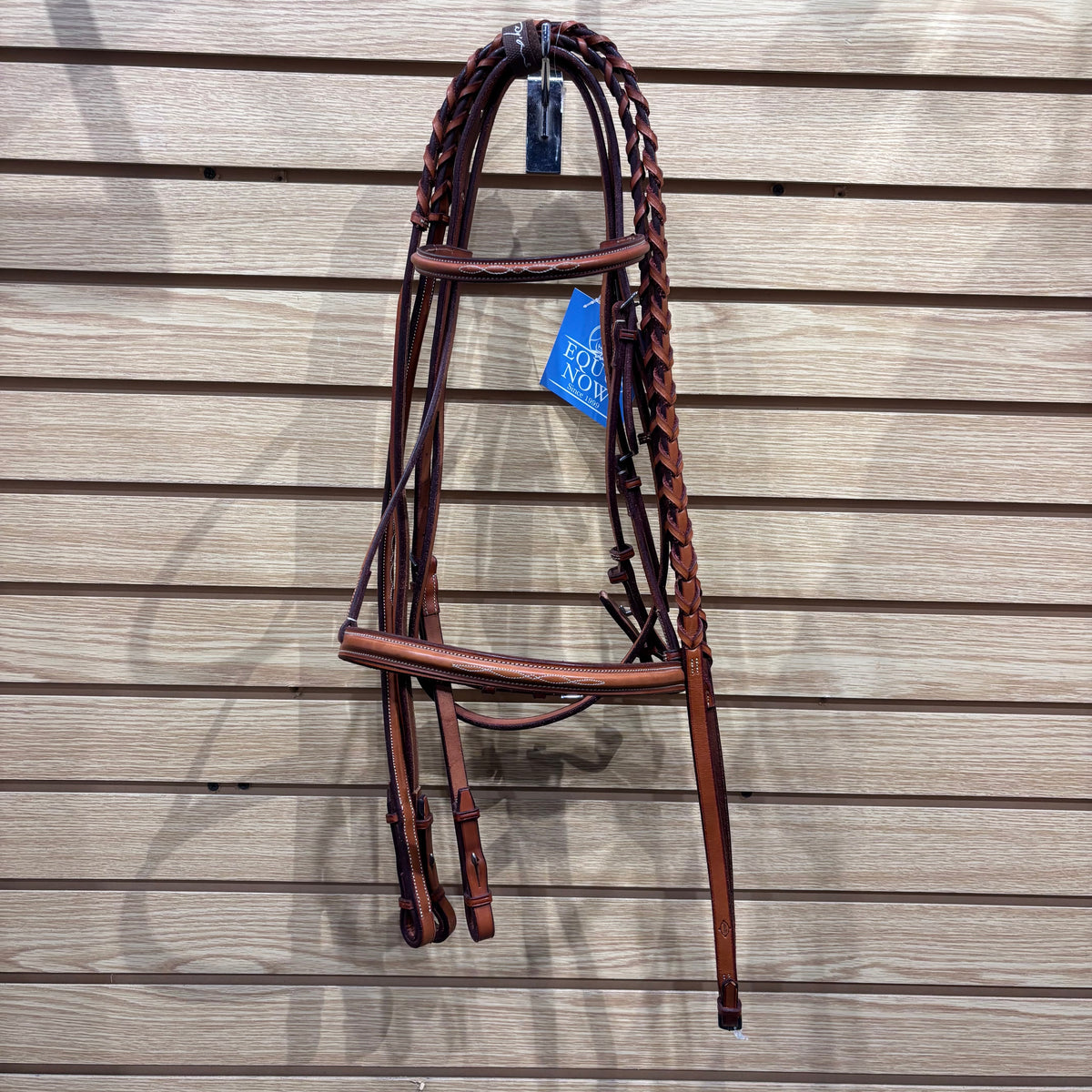 Used Full Brown Edgewood Bridle w Laced Reins *has nameplate*