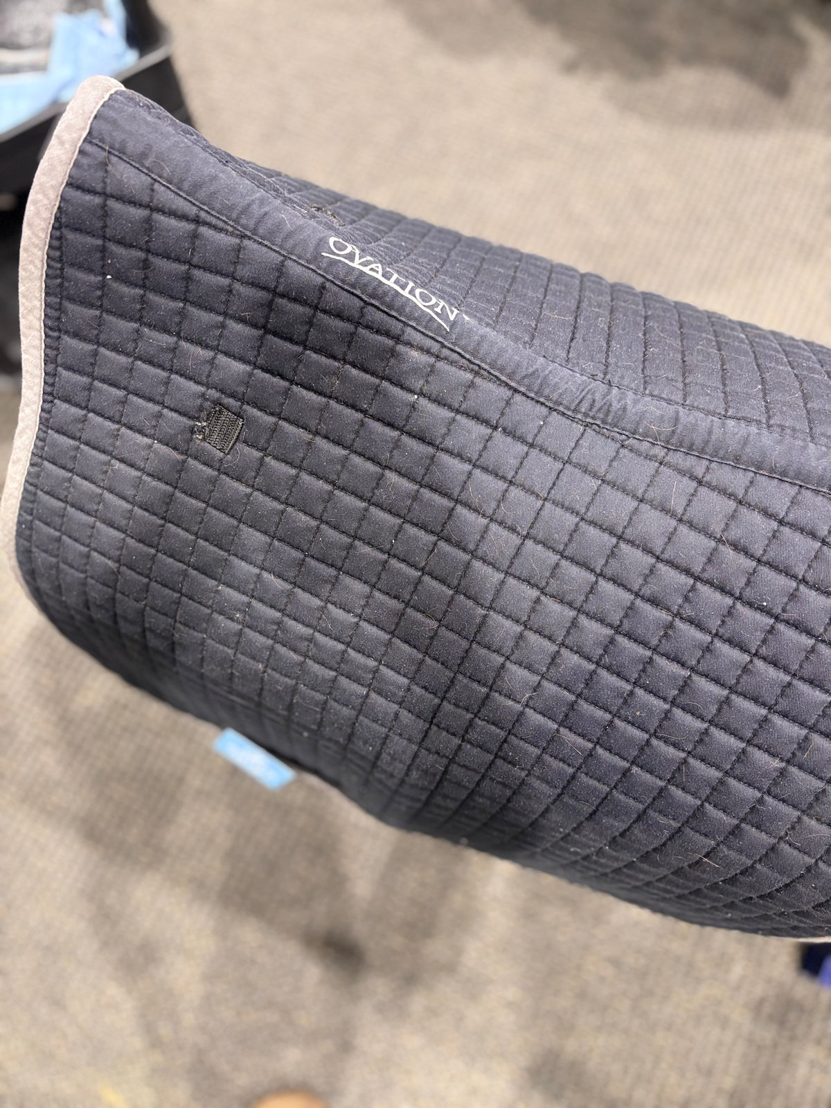 Used Dressage Black Ovation Mini Diamond Quilted Saddle Pad