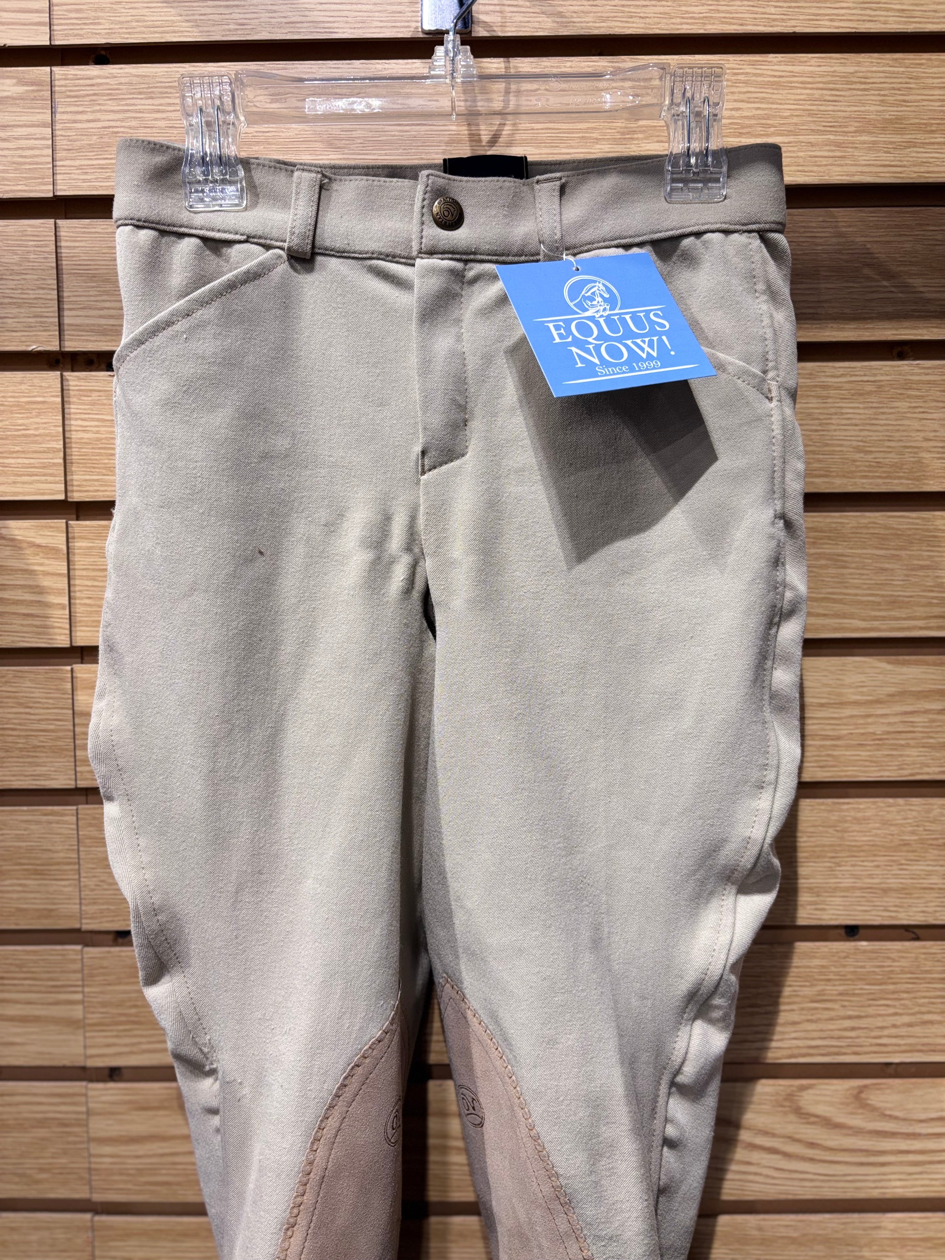 Used 14 Kids/JR Ovation Tan Knee Patch Breeches