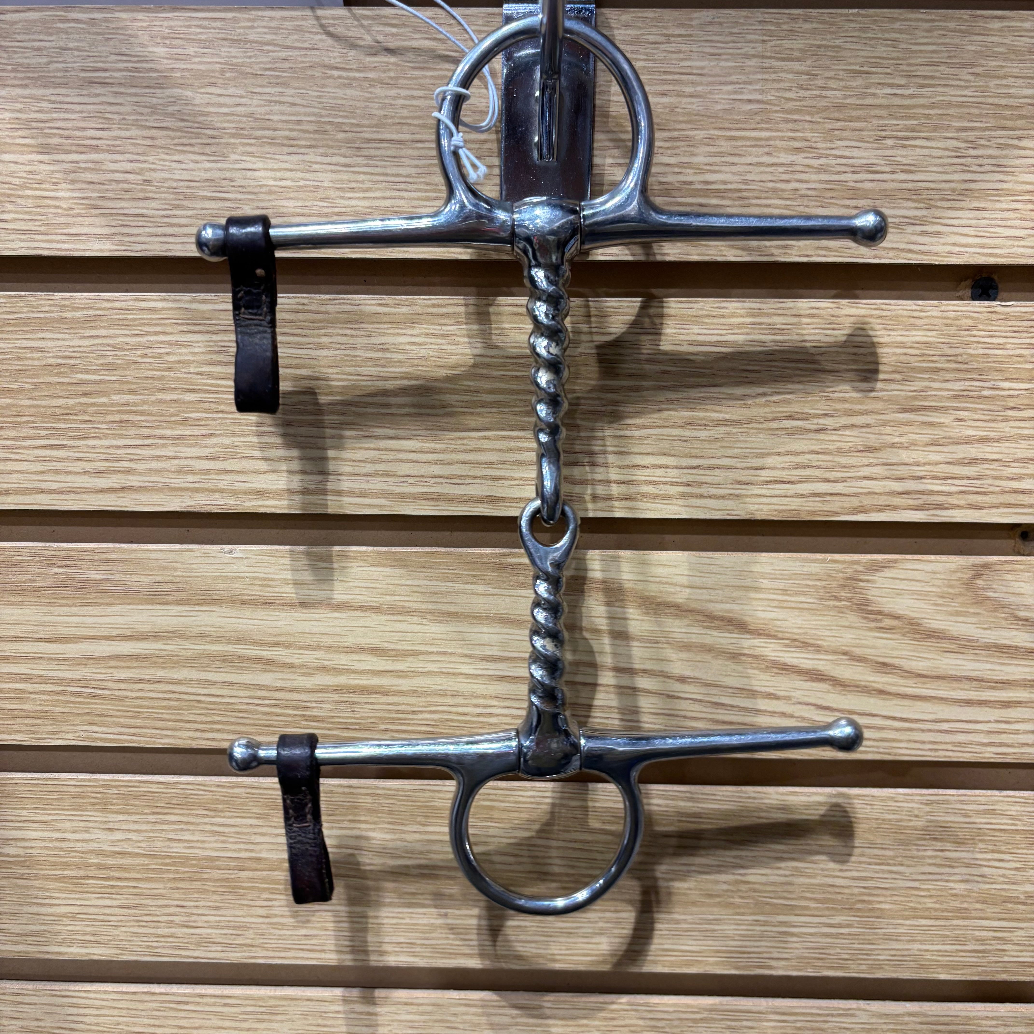 Used Full Cheek Twisted Single Jointed Snaffle Bit