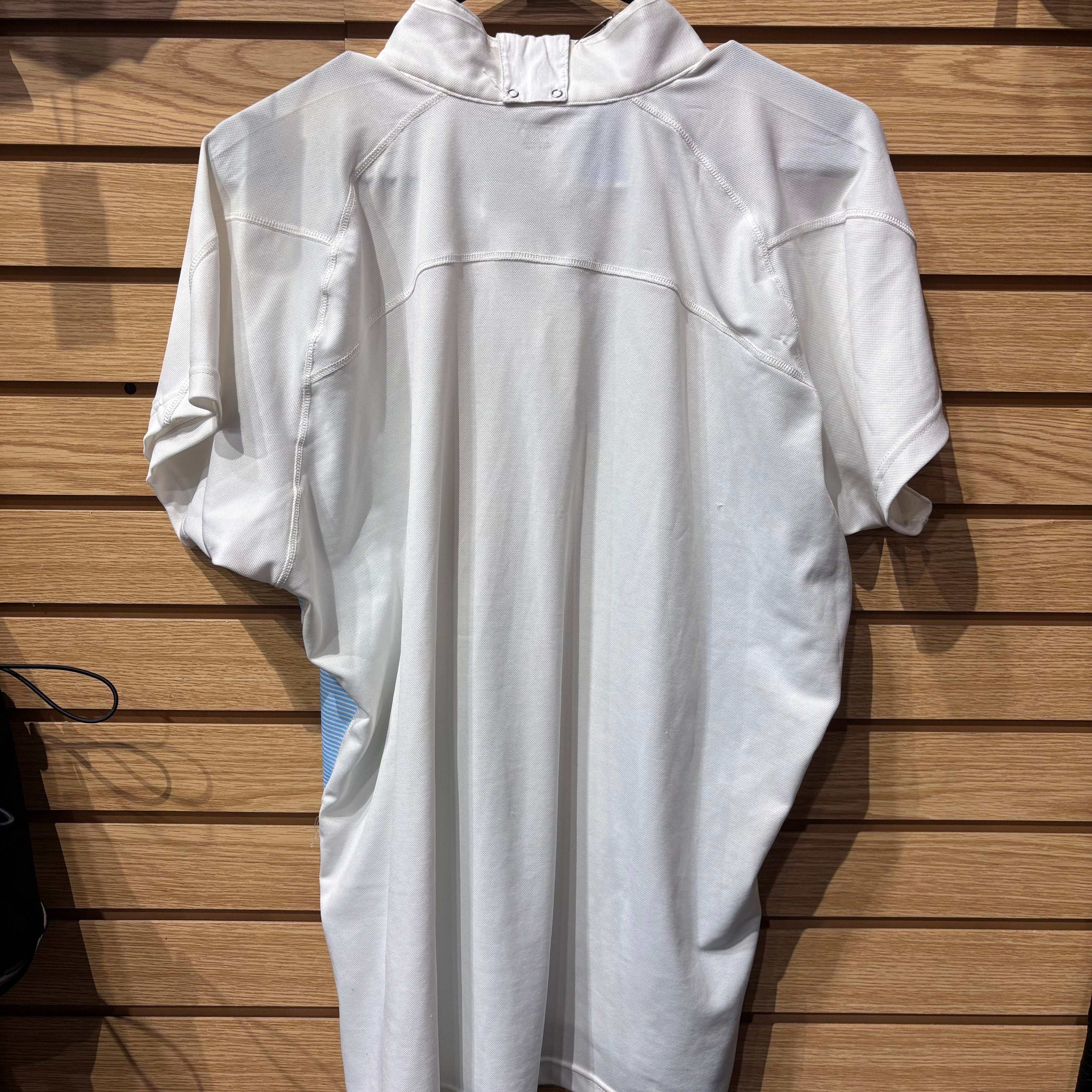 Used XXL White Equine Couture Show Shirt