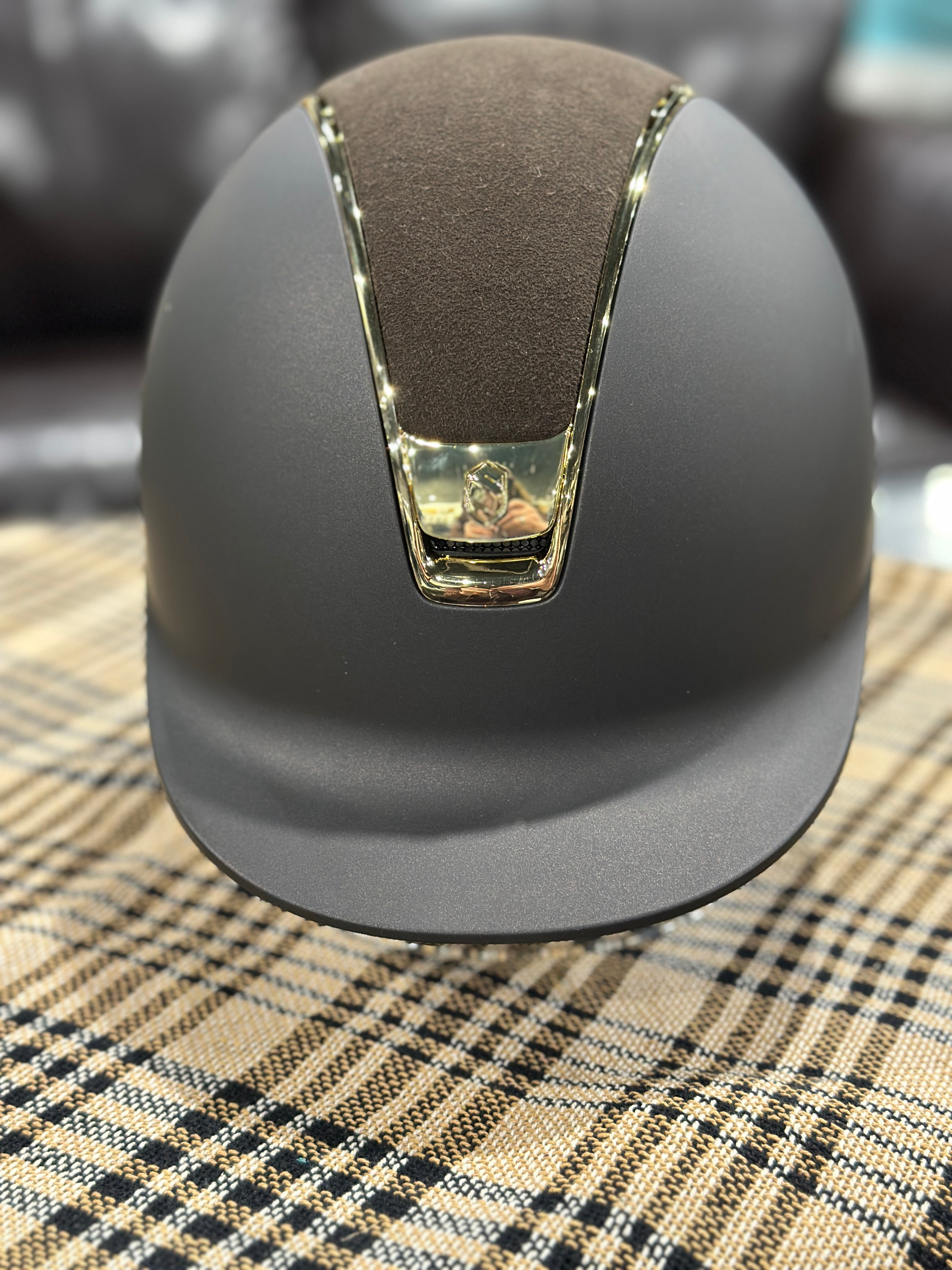 Custom Samshield 2.0 Shadowmatt | Brown Matt Gold Trim