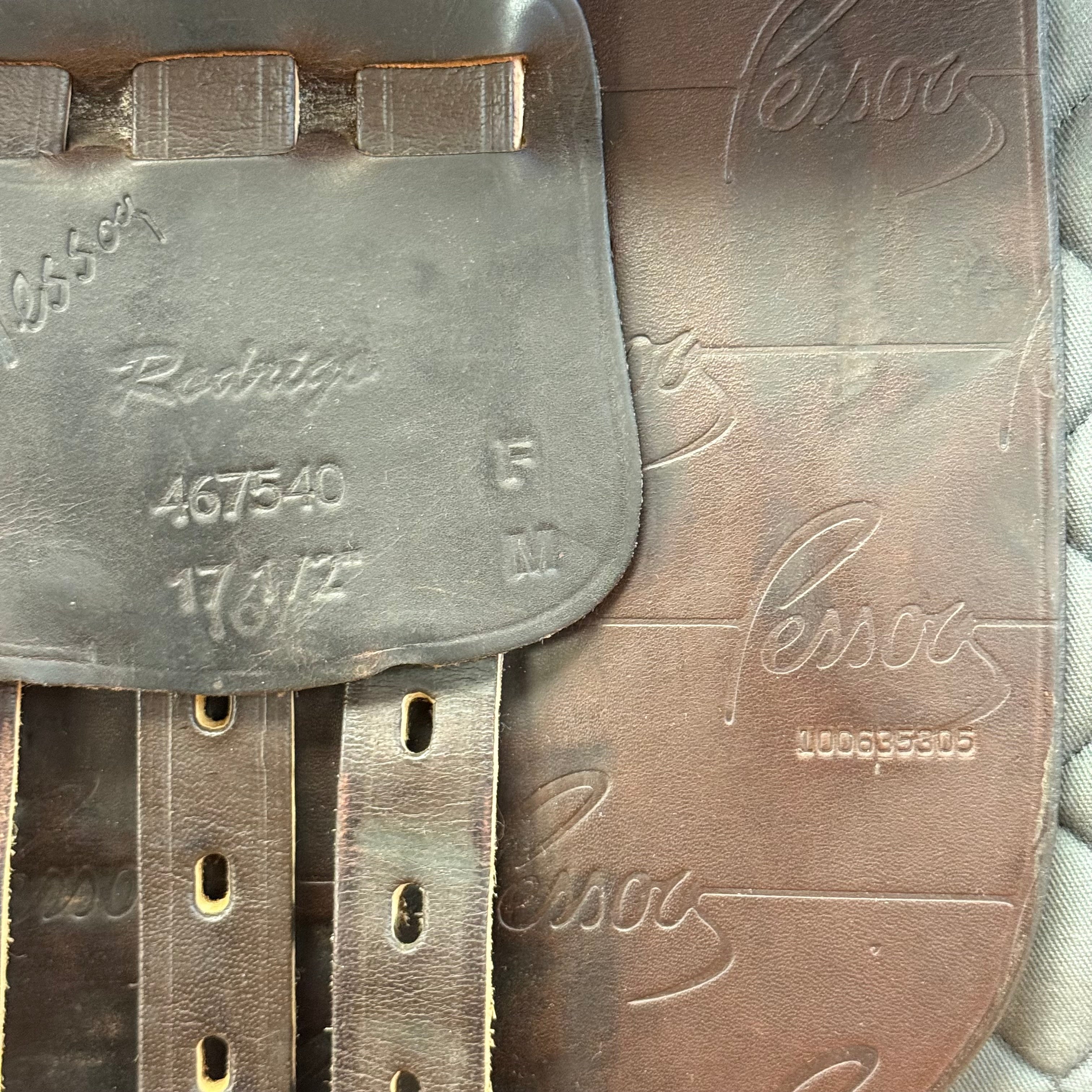 Used Pessoa Rodrigo Jump Saddle 17.5" Adjustable Tree