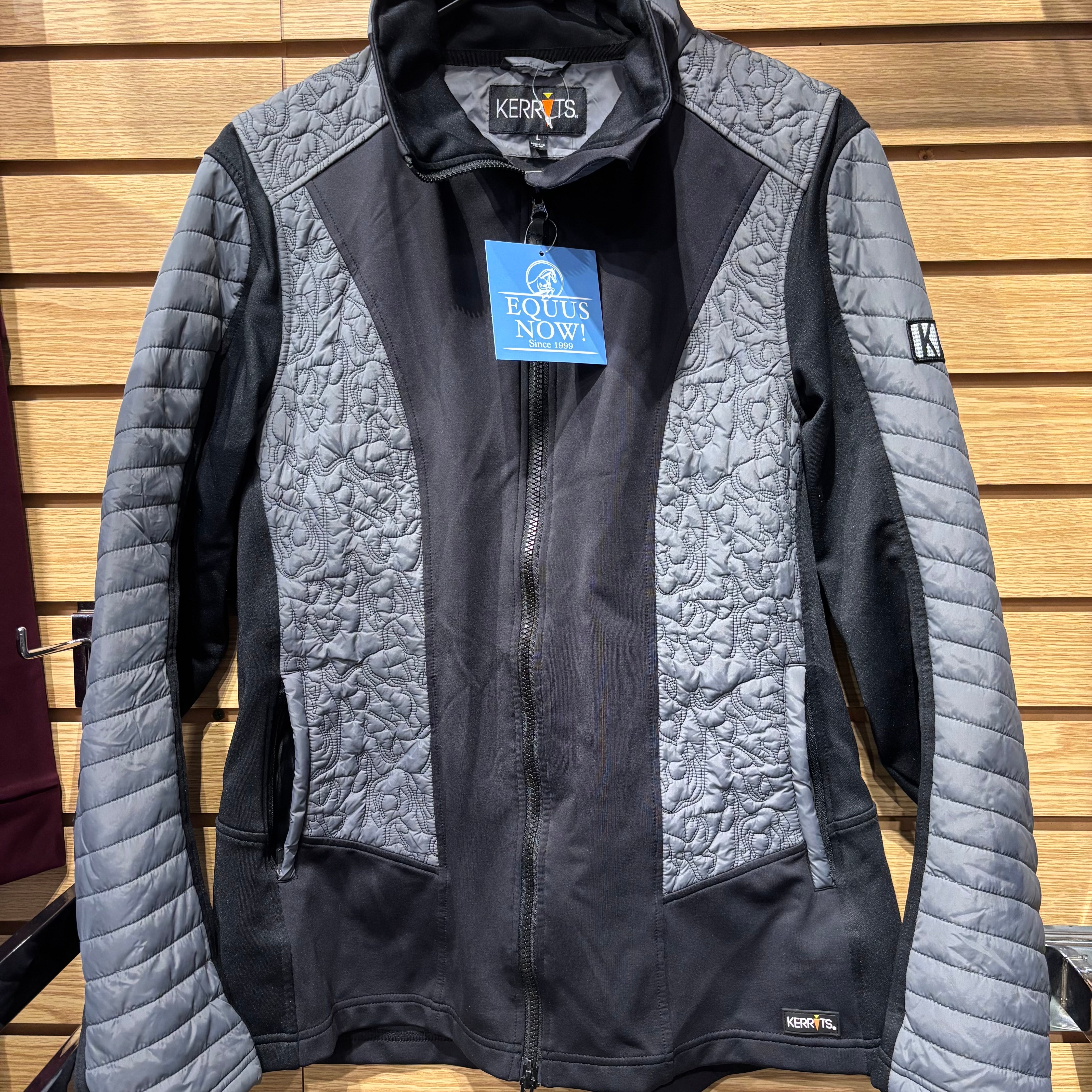 Used Large Grey/Black Kerrits Jacket