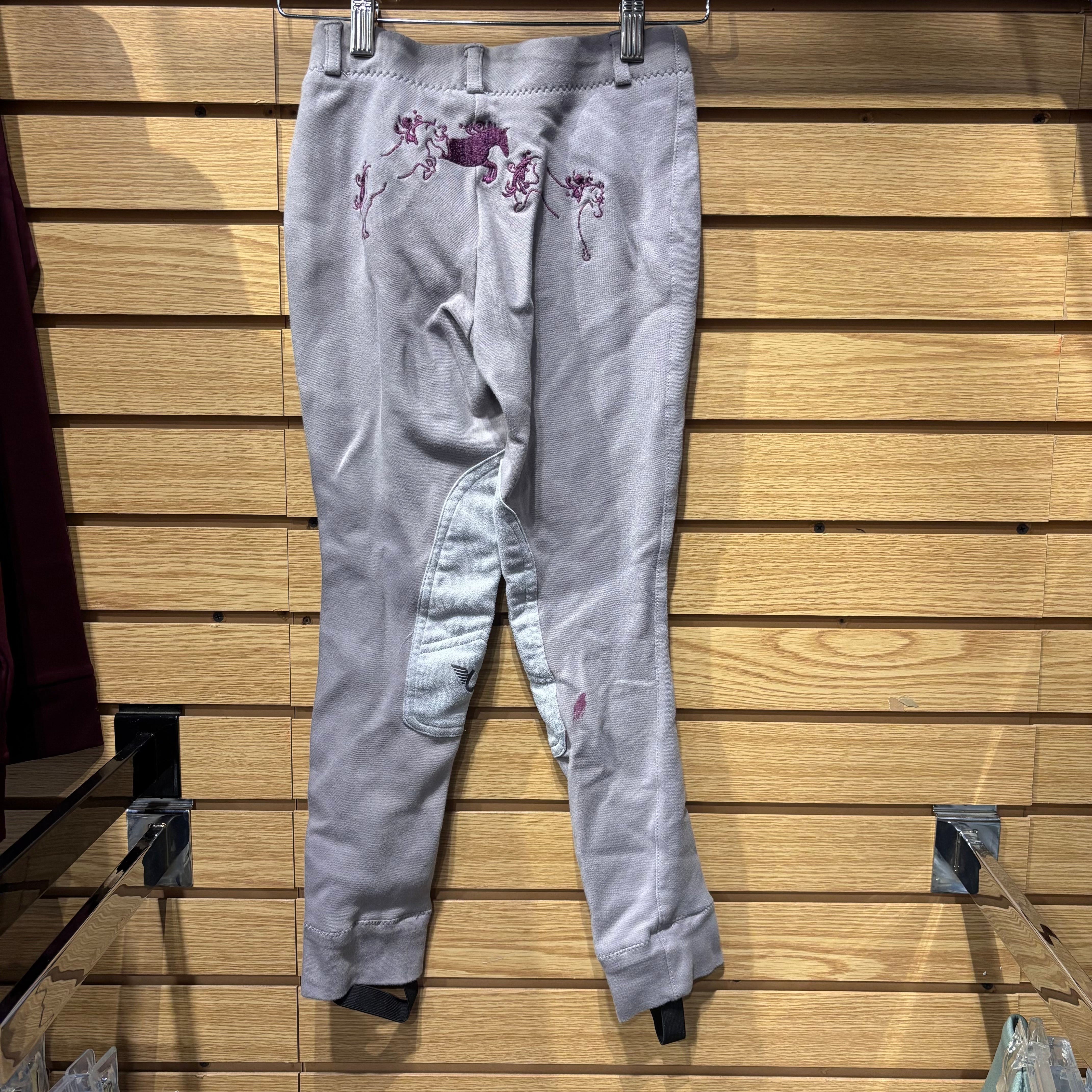 Used 10 Grey Tuffrider Knee Patch Breeches