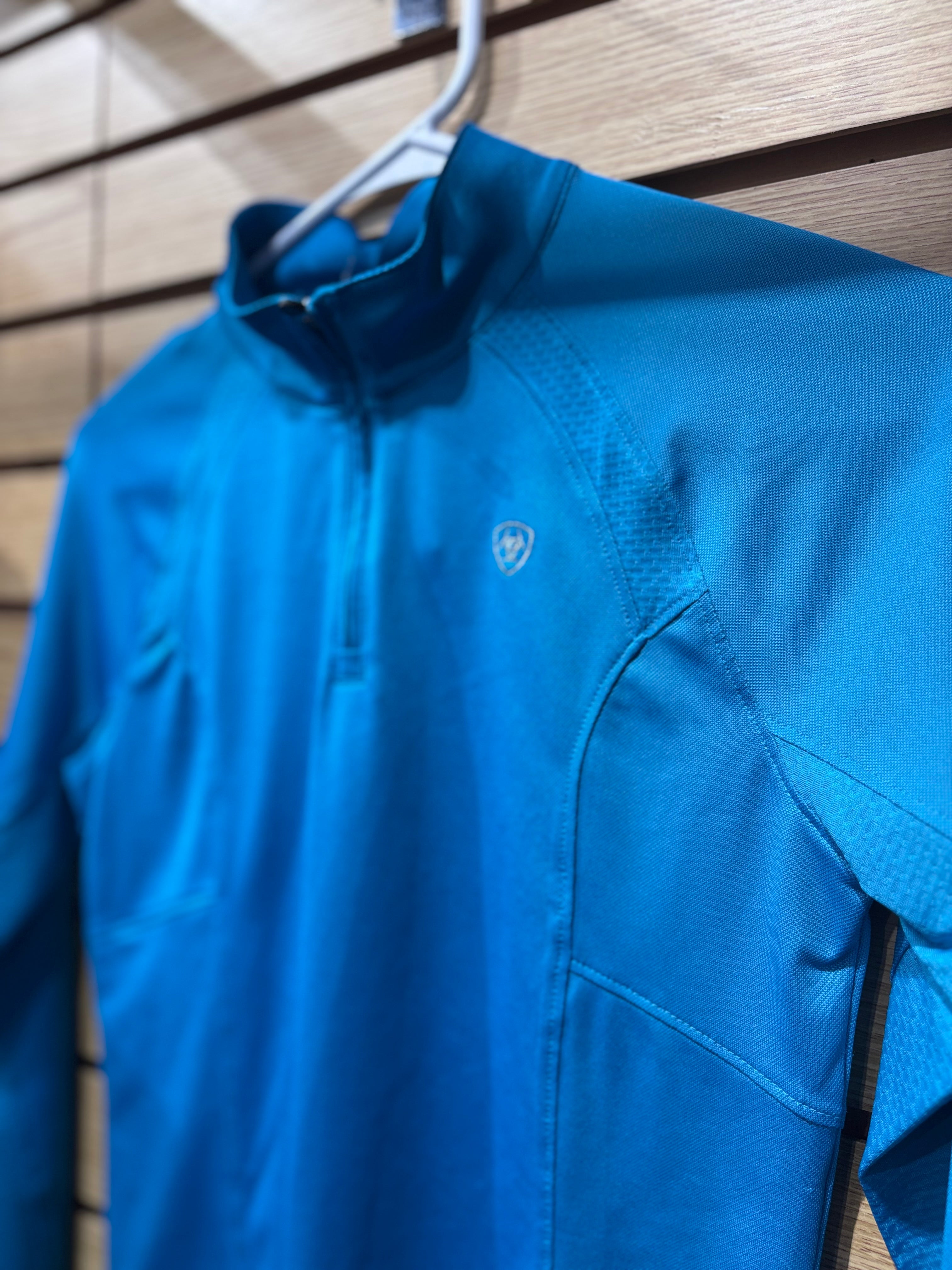 Used Youth Large Blue AriatTek Long Sleeve Sun Shirt