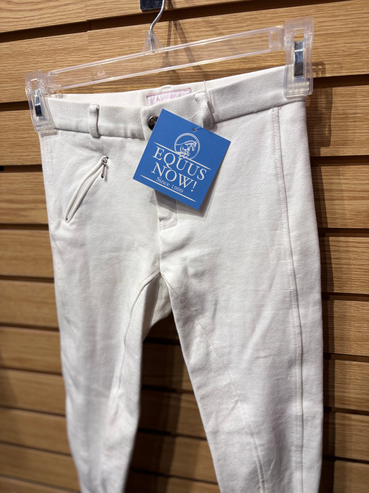 Used Youth Medium White Horze Full Seat Breeches