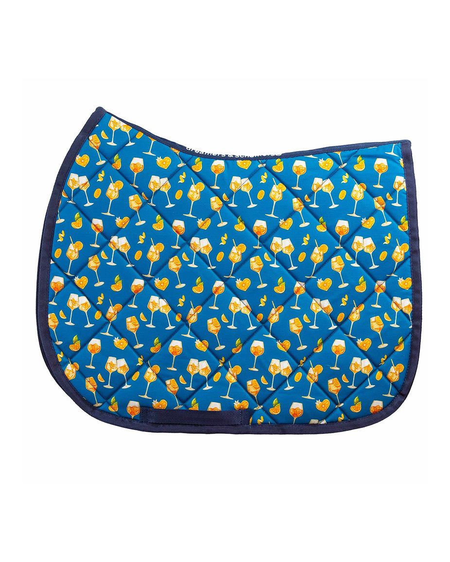 Dreamers & Schemers All Purpose Saddle Pad - Aperol Spritz