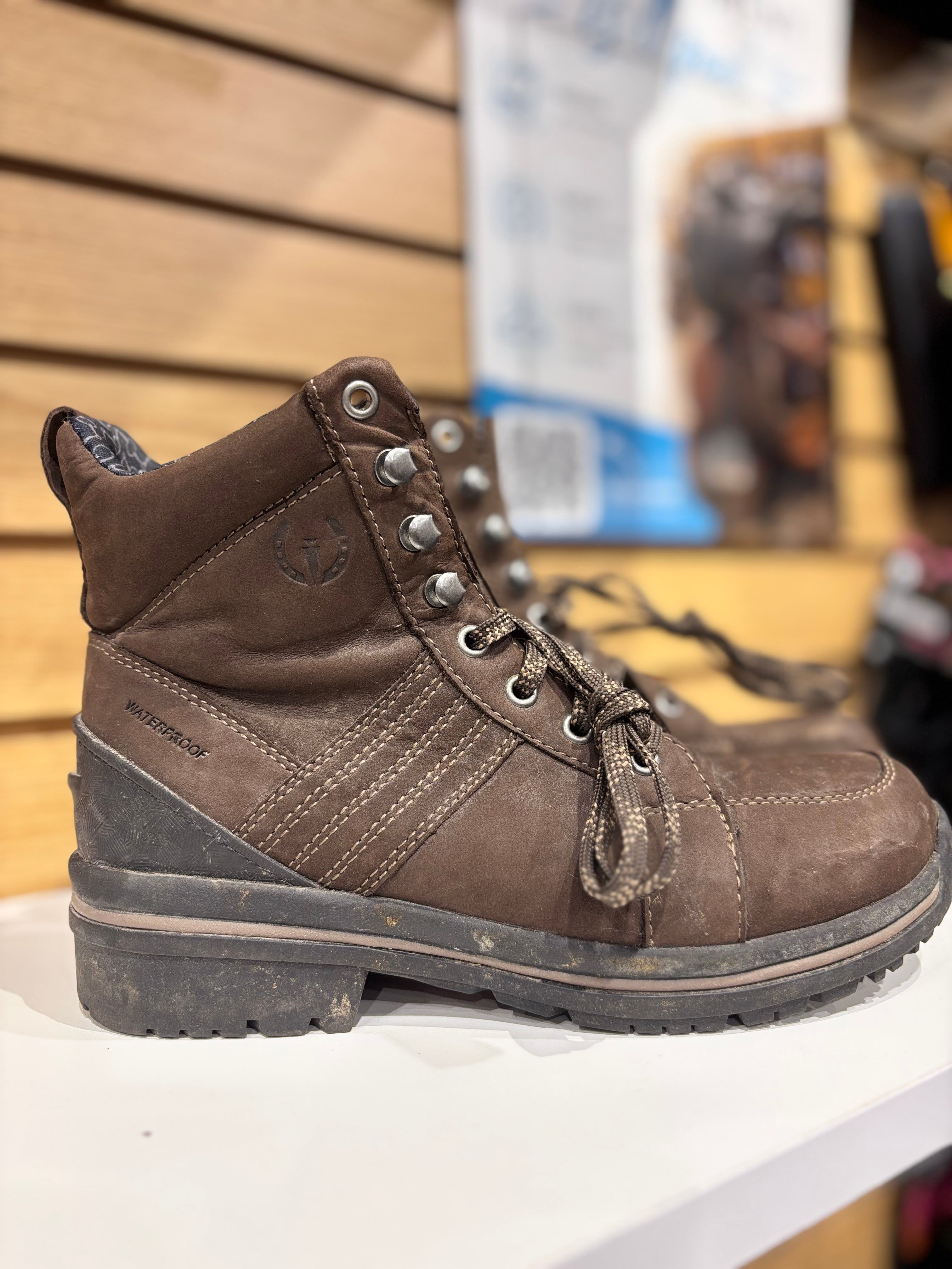 Used 7.5 Kerrits Trailblazer Grey Lace Up Boots
