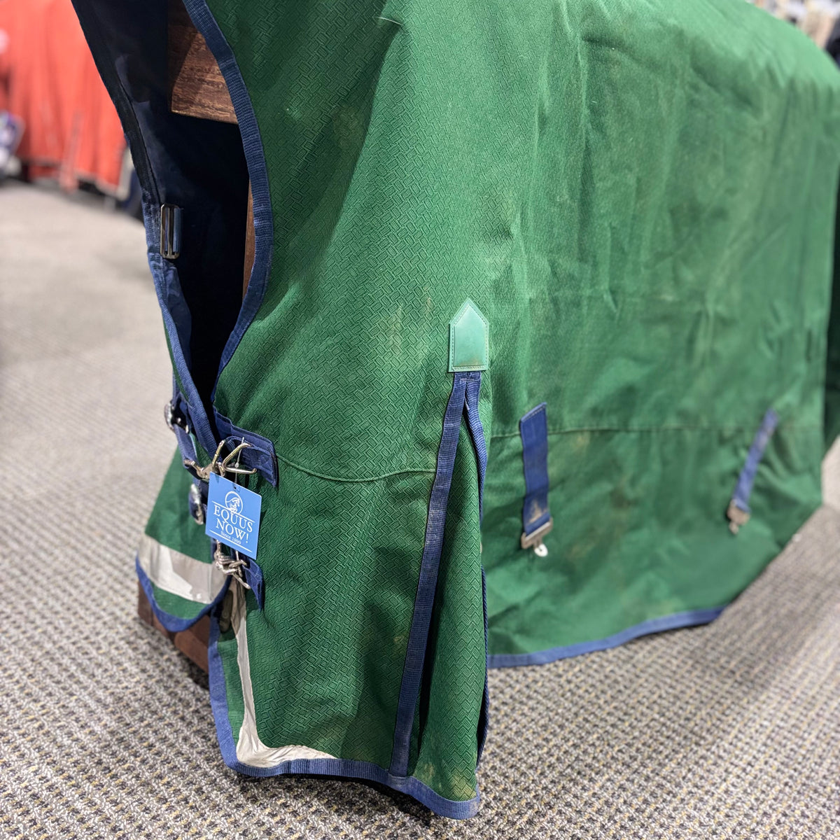 Used 78" Green Weatherbeeta Comfitec High Neck Medium Weight Turnout