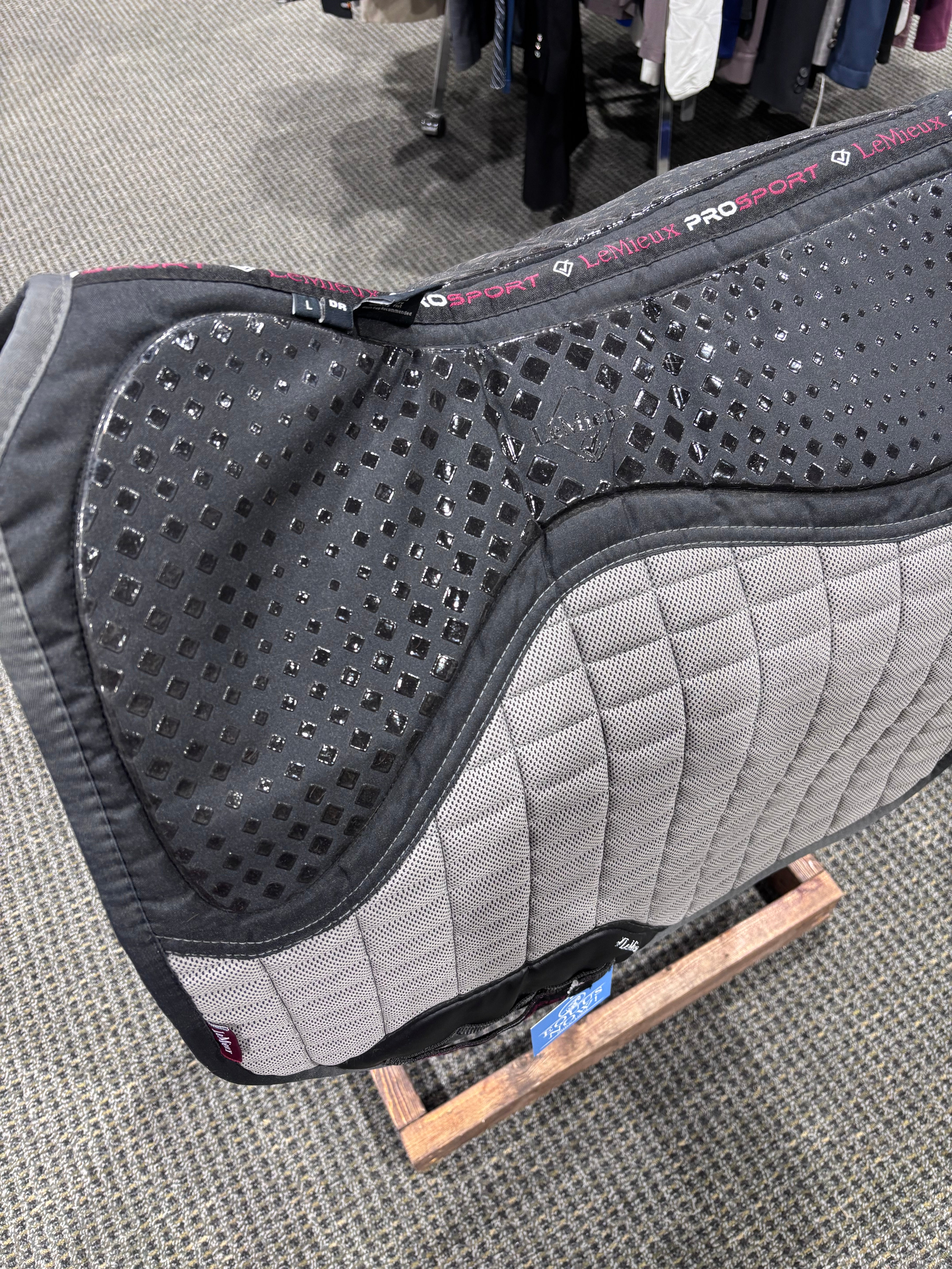 Used LeMieux Large ProSport Saddle Pad Grey/Black
