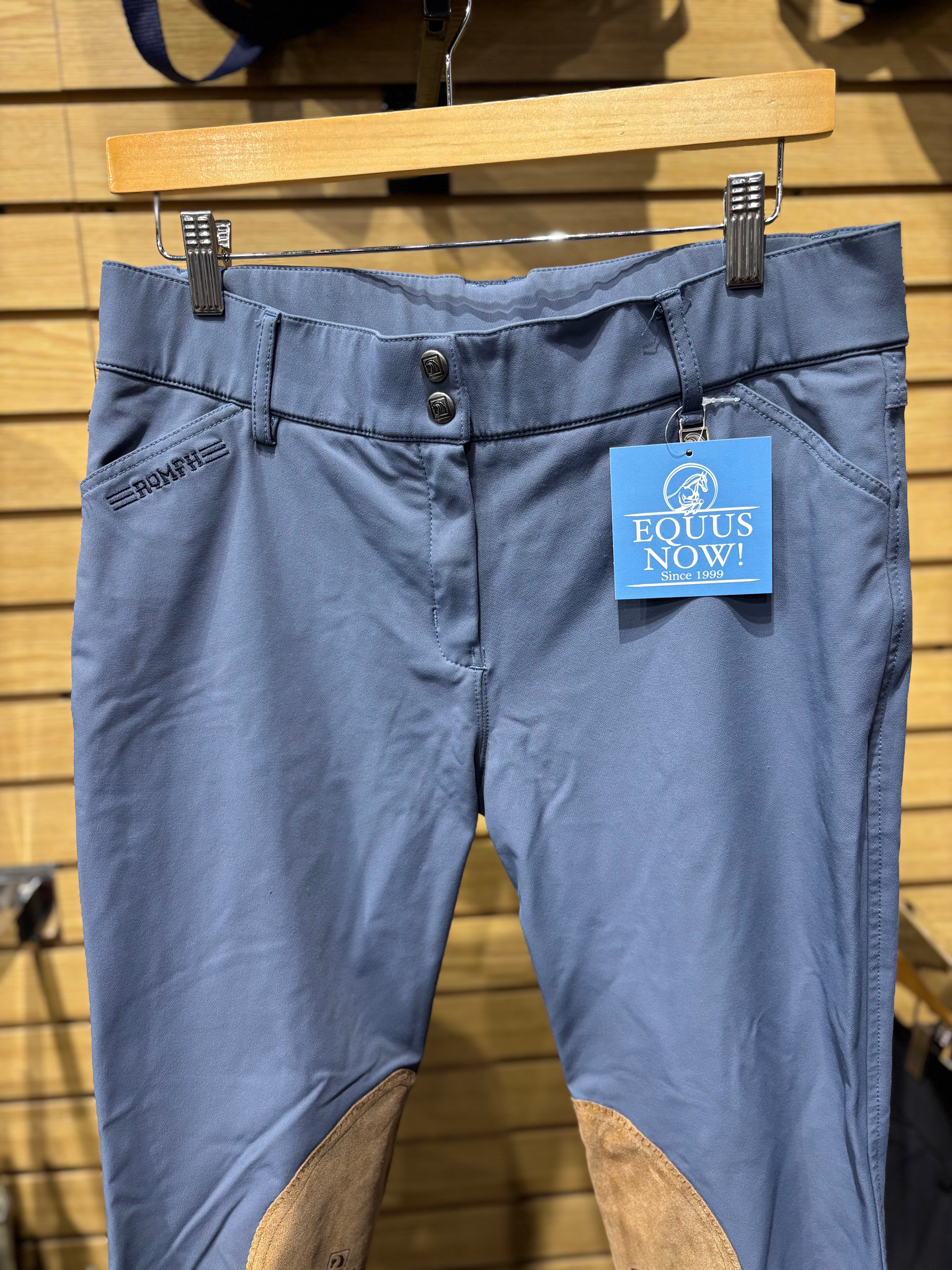 Used Romfh 30R Blue Knee Patch Breeches