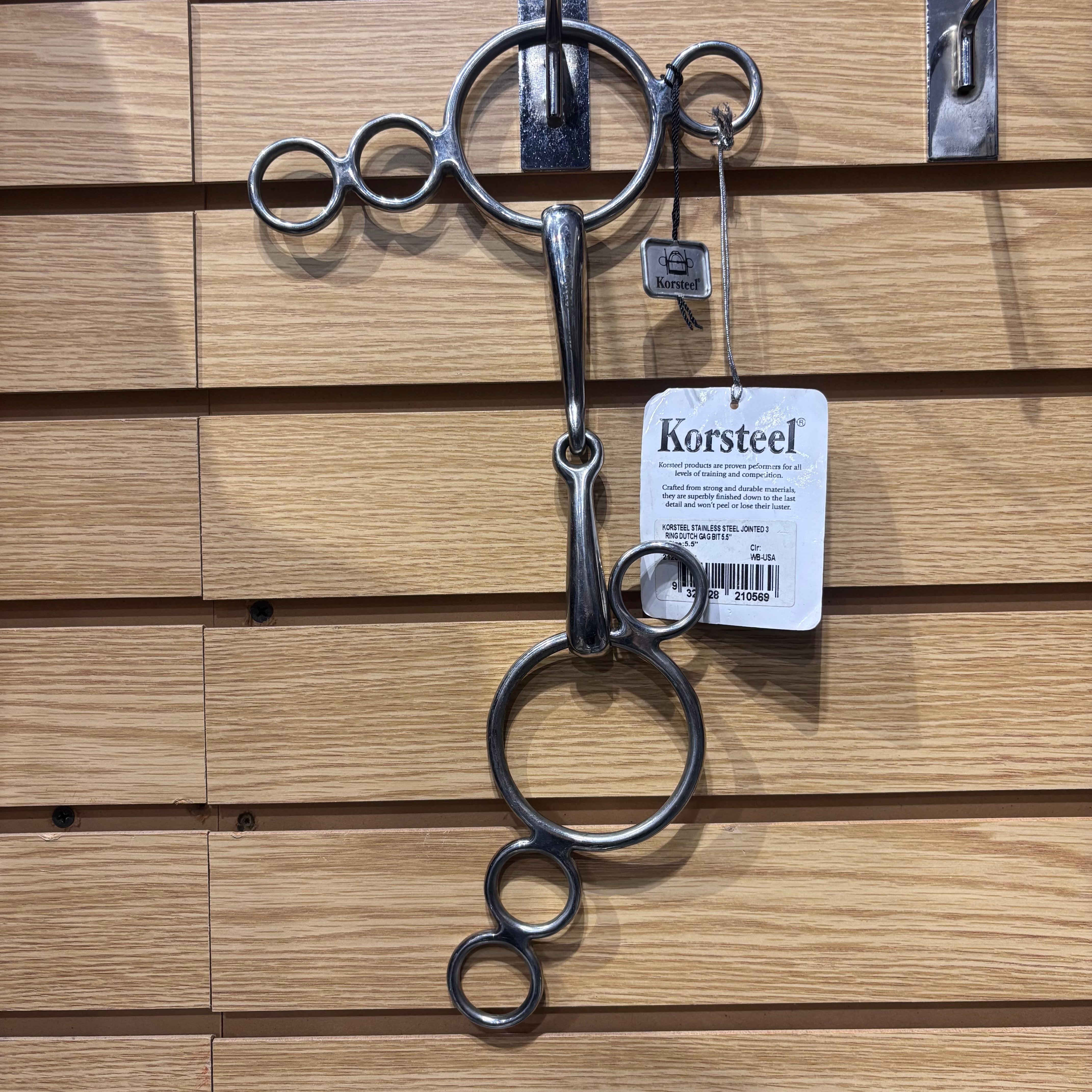 Used 5.5" Korsteel 3 Ring Dutch Gag Bit