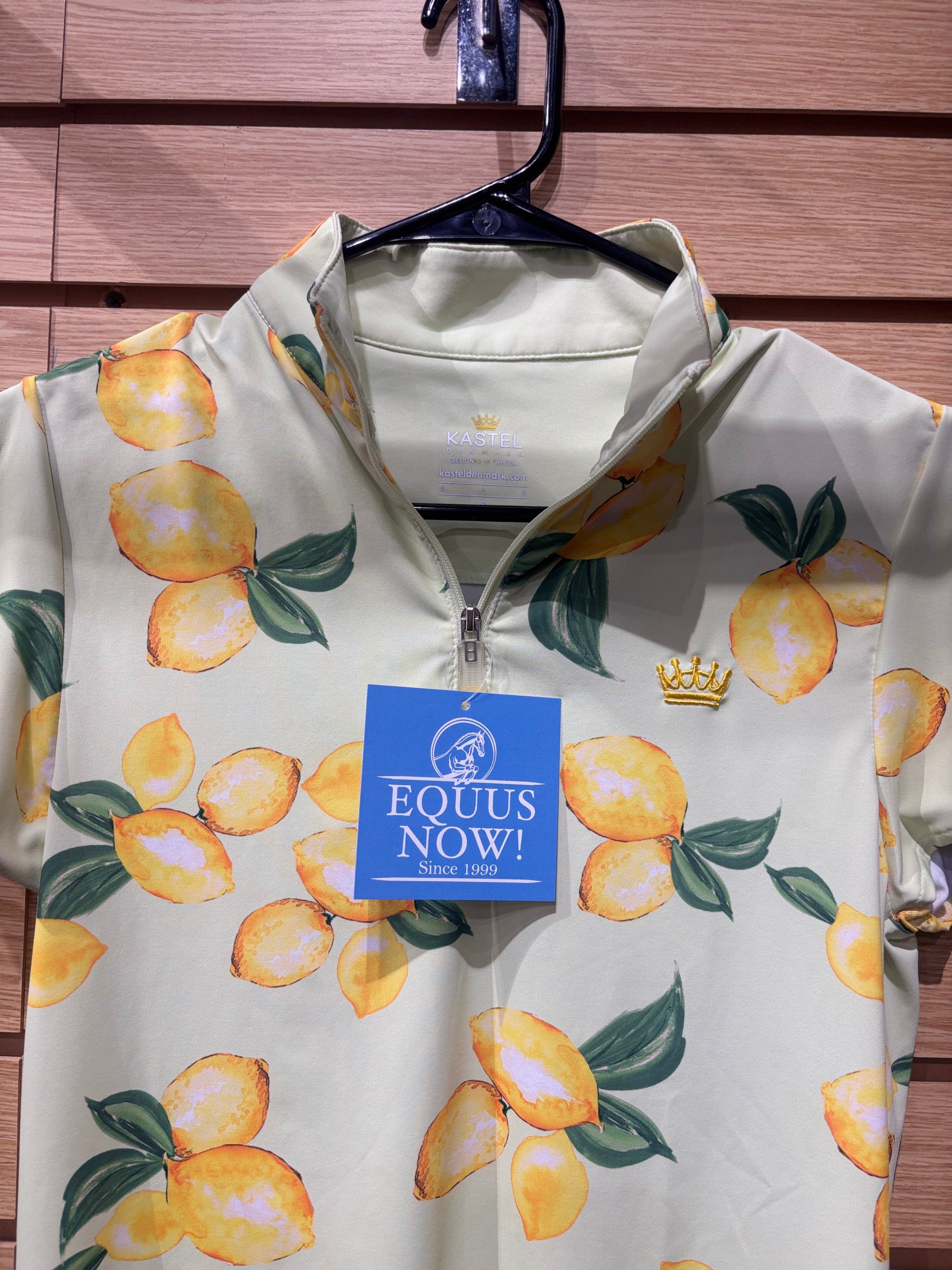 Used Small Lemon Kastel Denmark Short Sleeve Sun Shirt