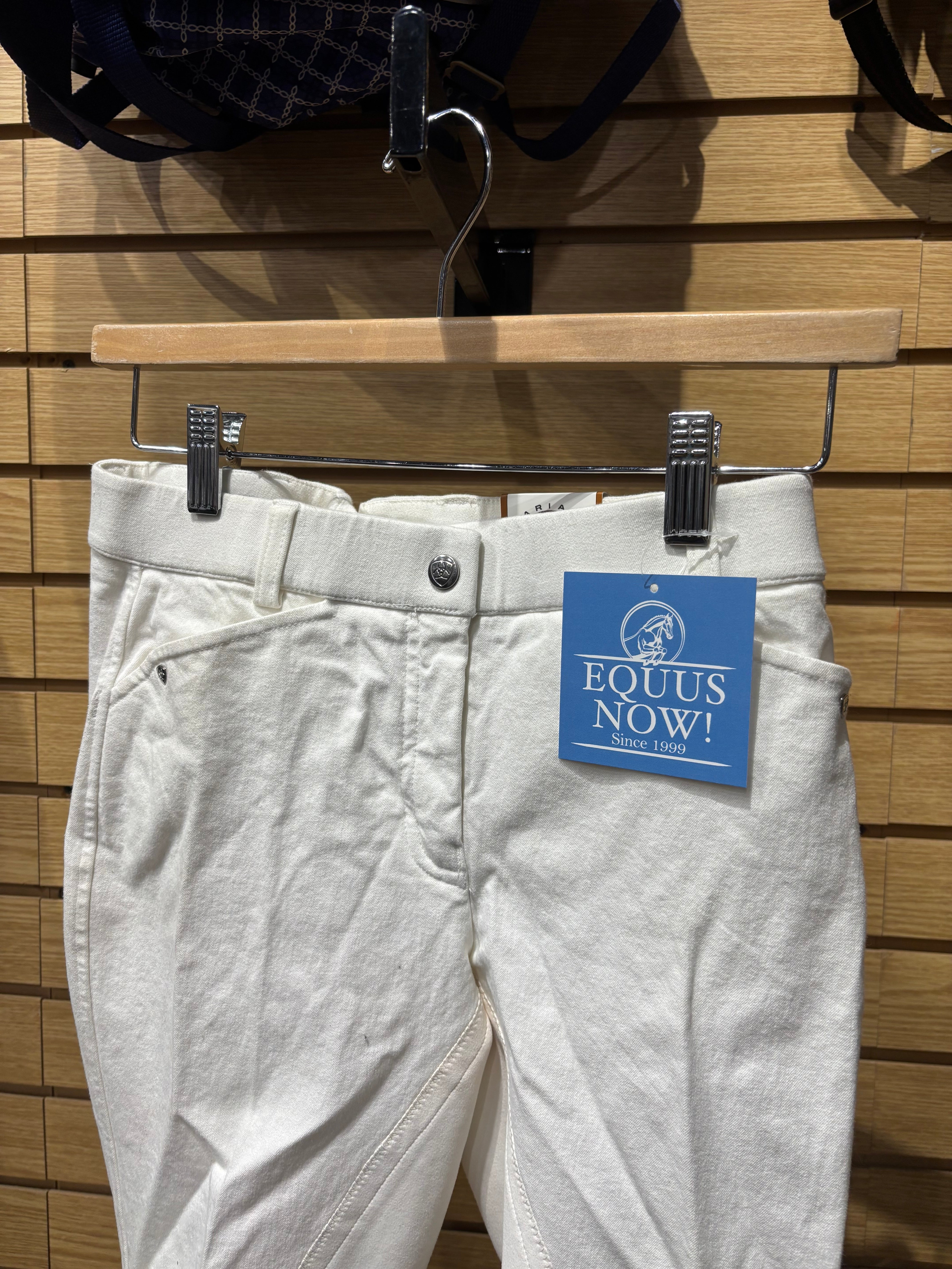 Used 24R White Ariat Breeches