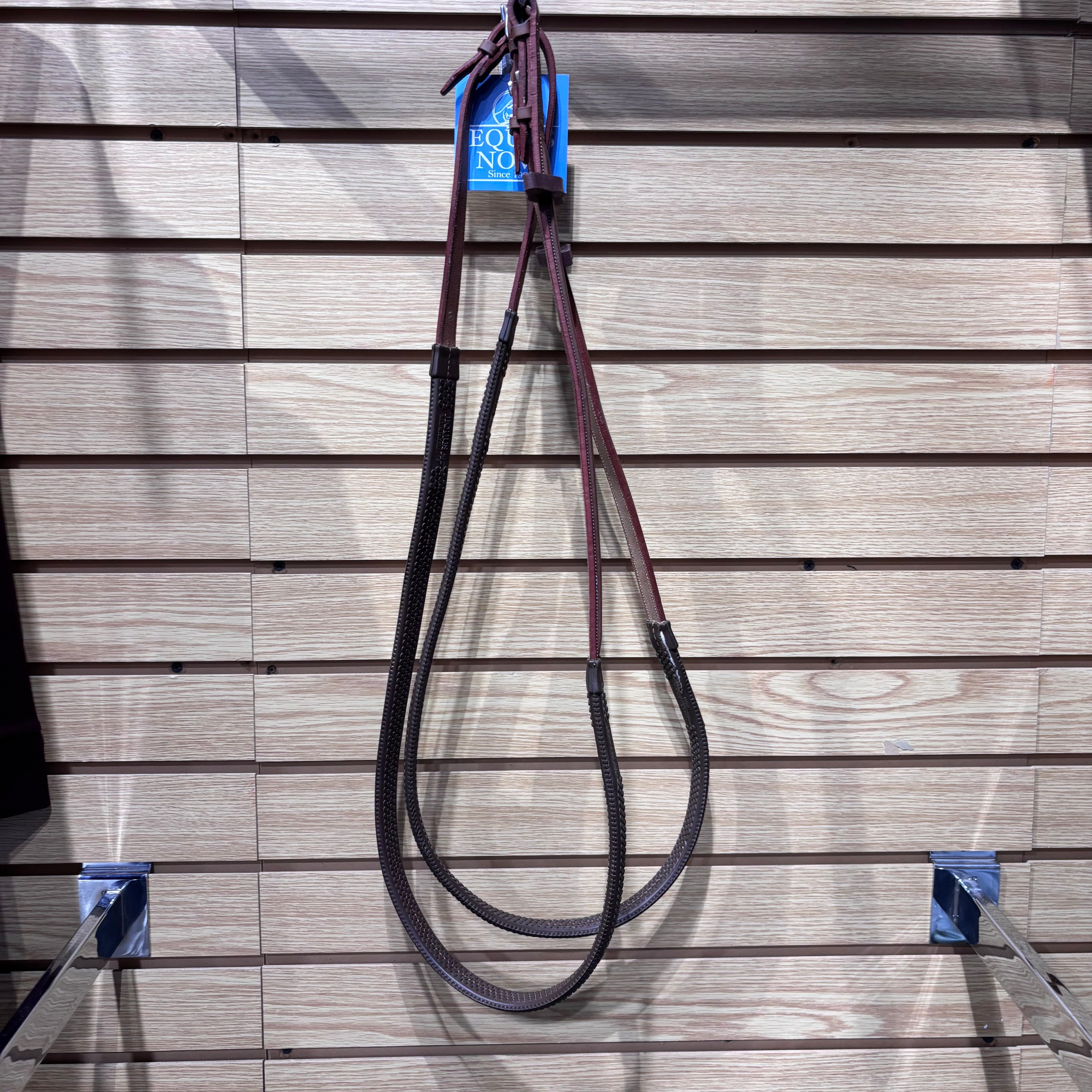 Used 56" Devoucoux Brown Rubber Reins