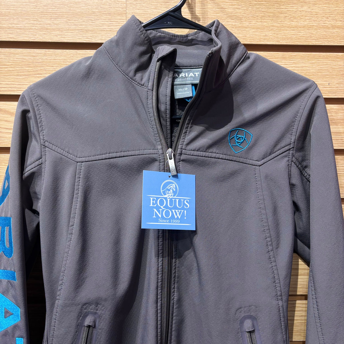 Used XS Grey/Blue Ariat Softshell Jacket