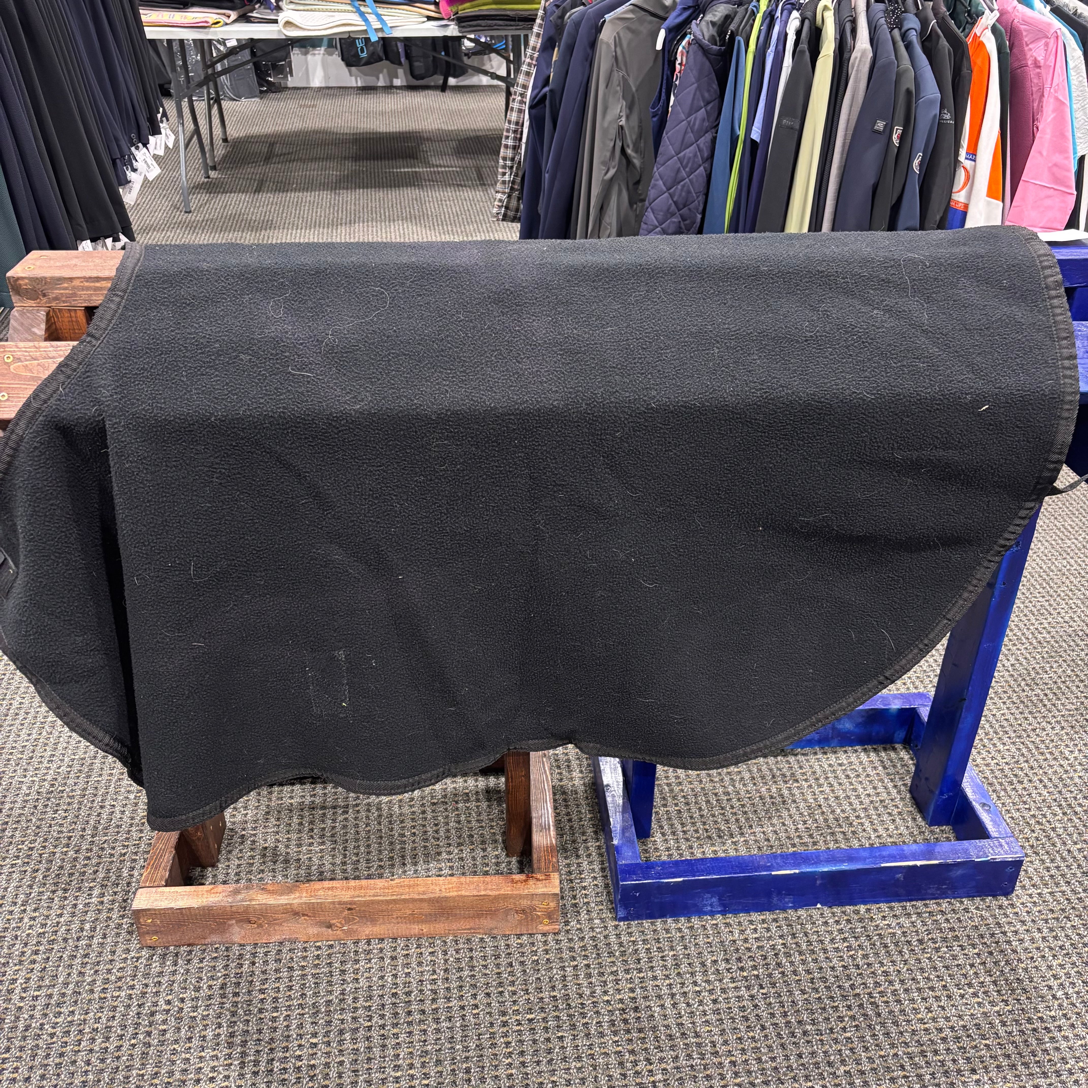 Used Black Equine Textiles Fleece Quarter Sheet
