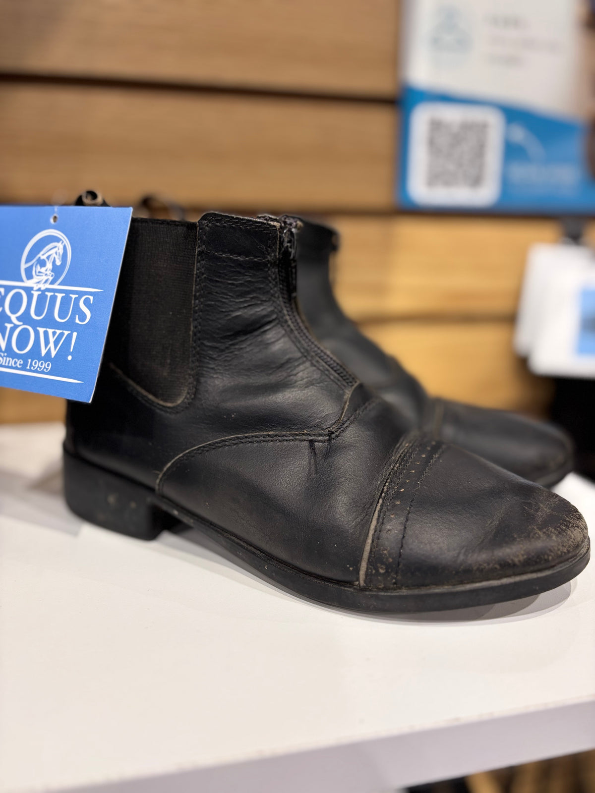 Used Dublin Kids Size 3 Black Paddock Boots