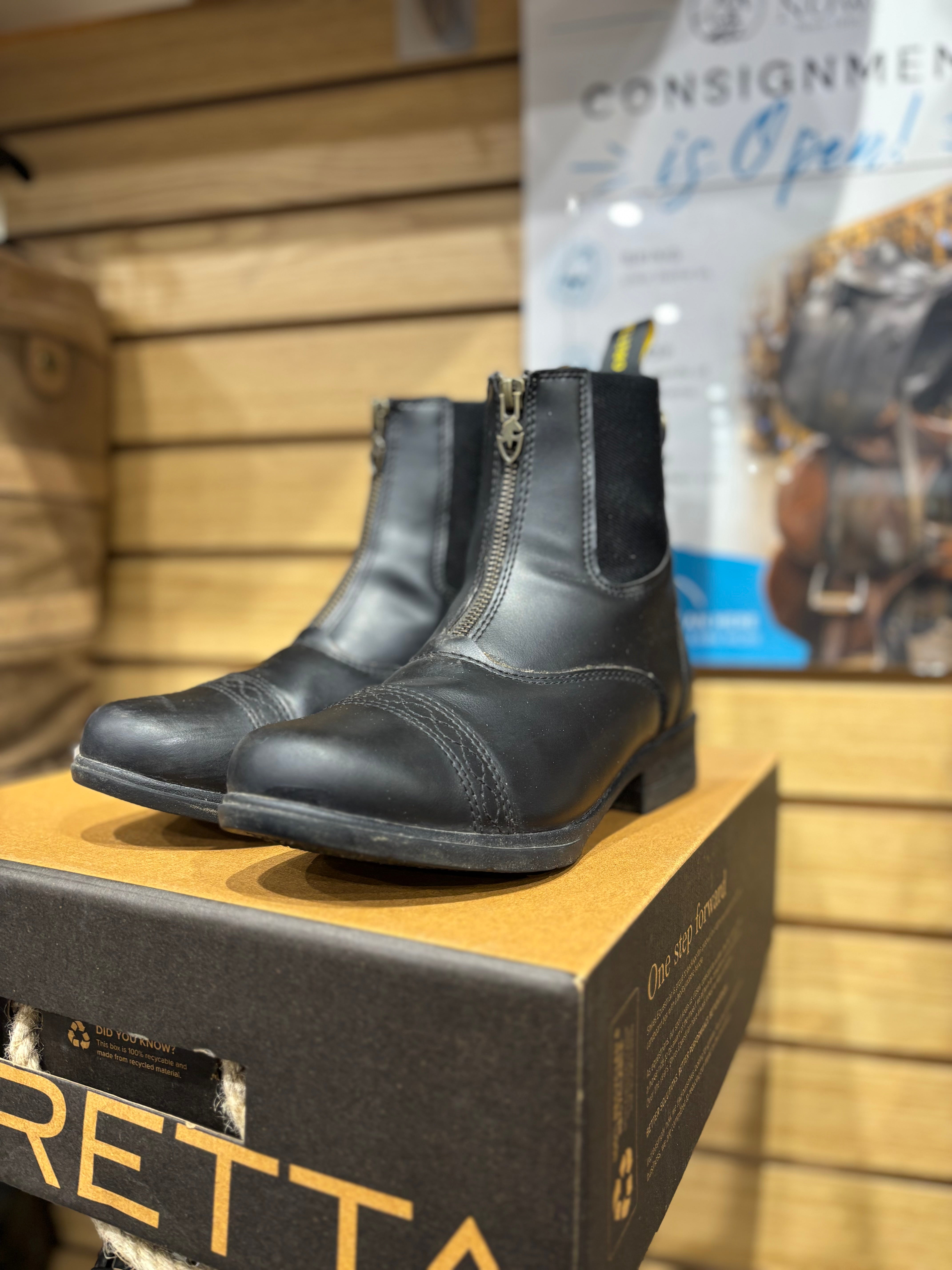Used Moretta Clio 5 Paddock Boots Black