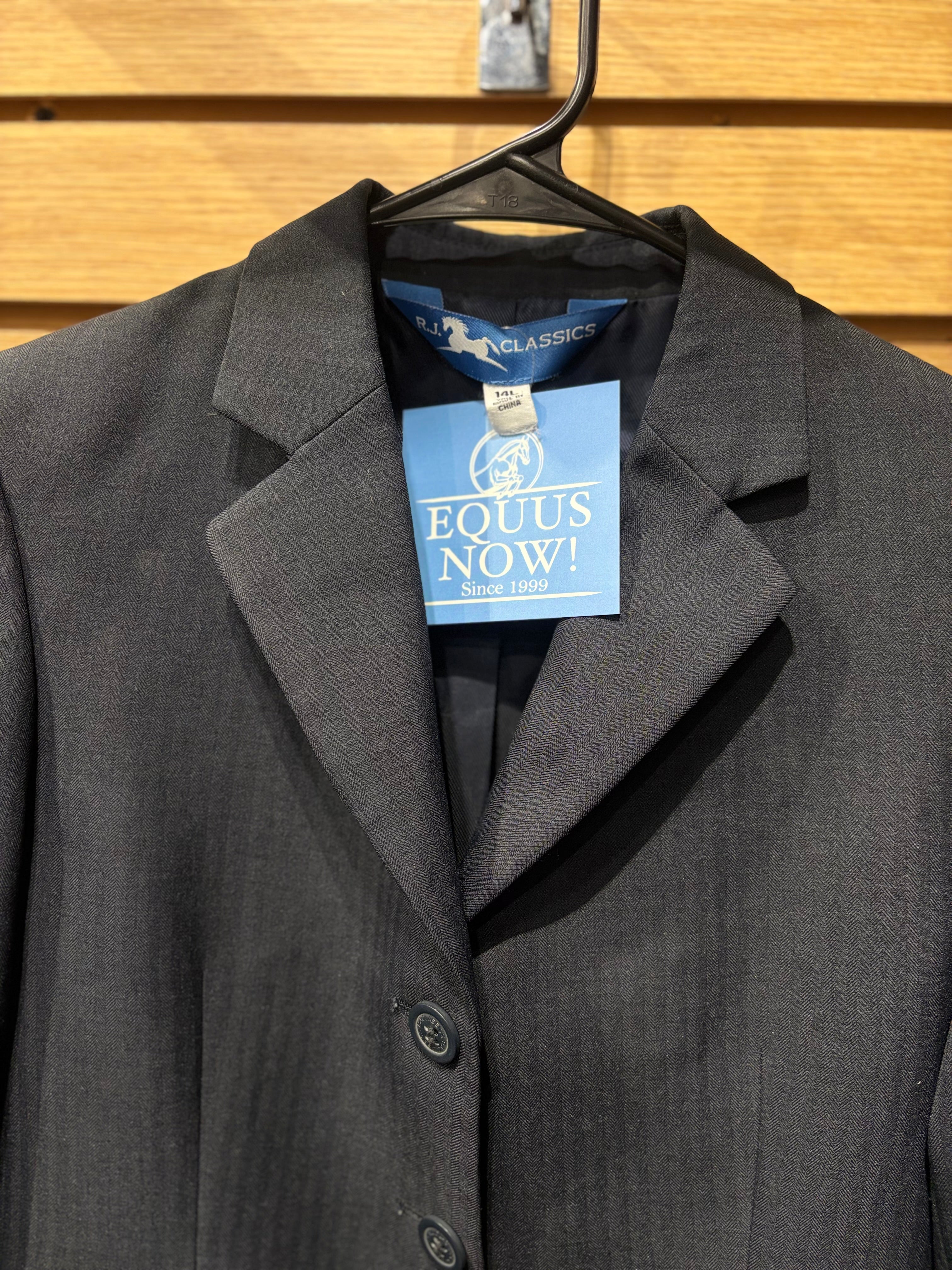 Used 14L Navy RJ Classics Hunt Coat