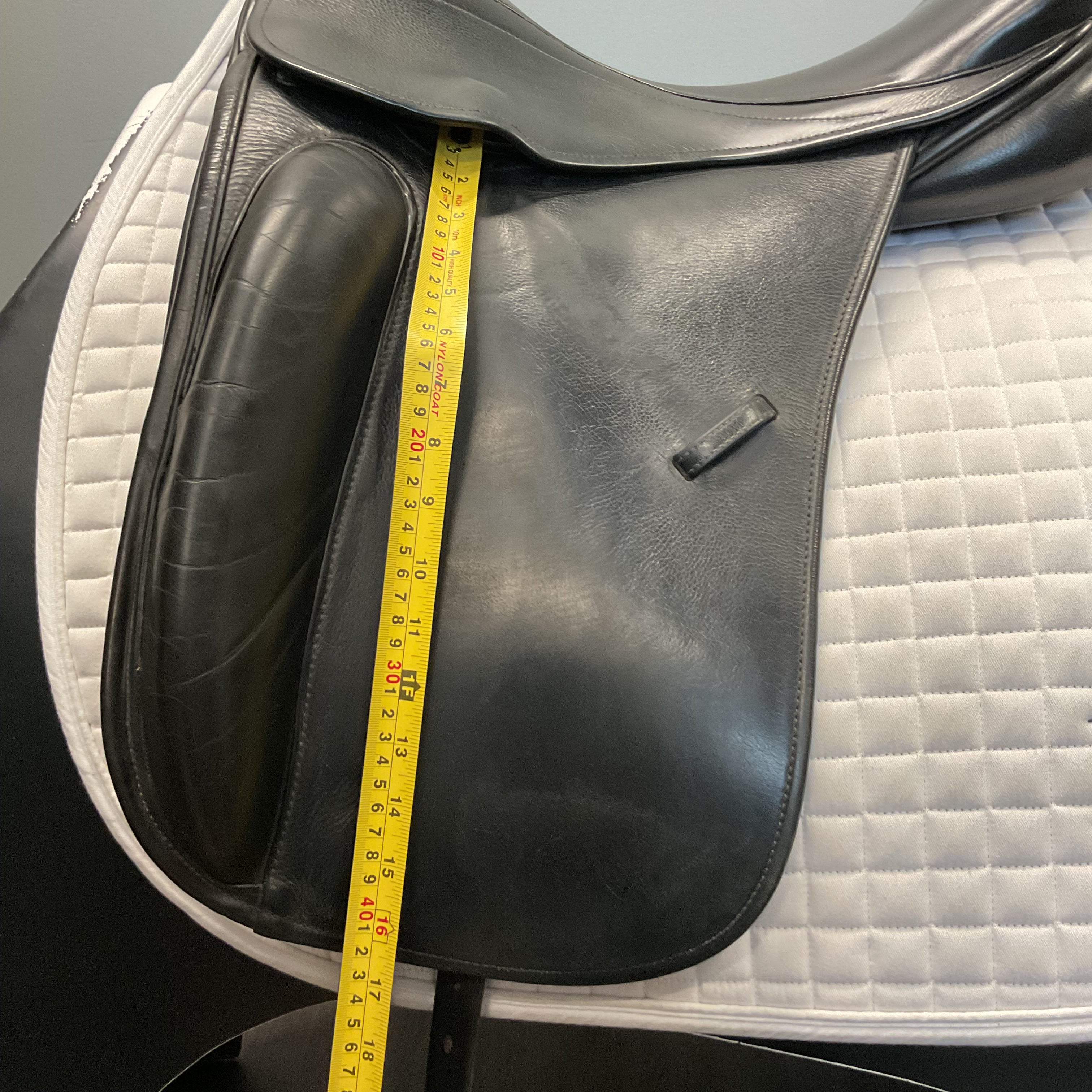 Used County Perfection Dressage Saddle 17.5" Wide Tree
