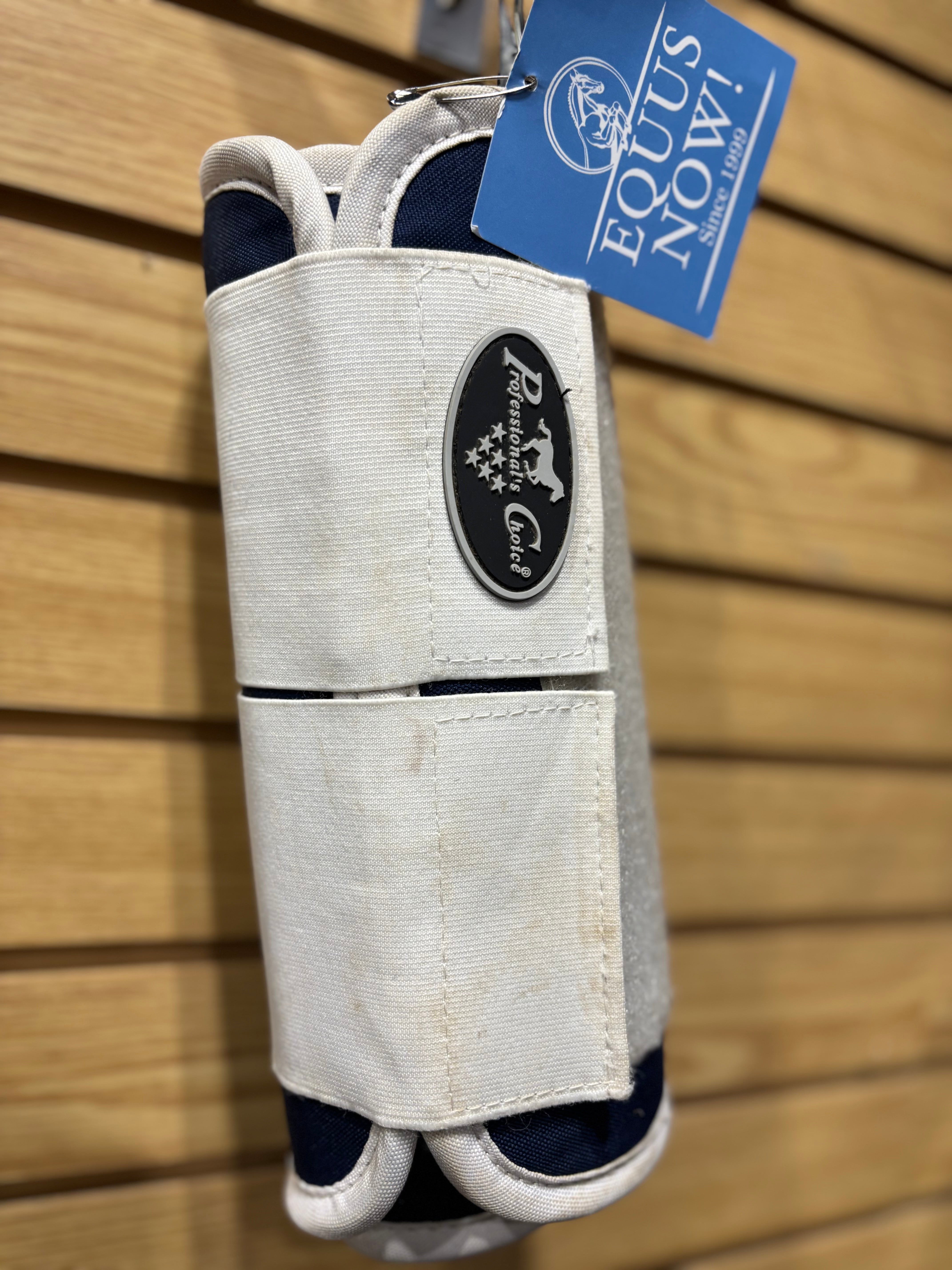 Used Blue/White Professional's Choice Magnetic Boots