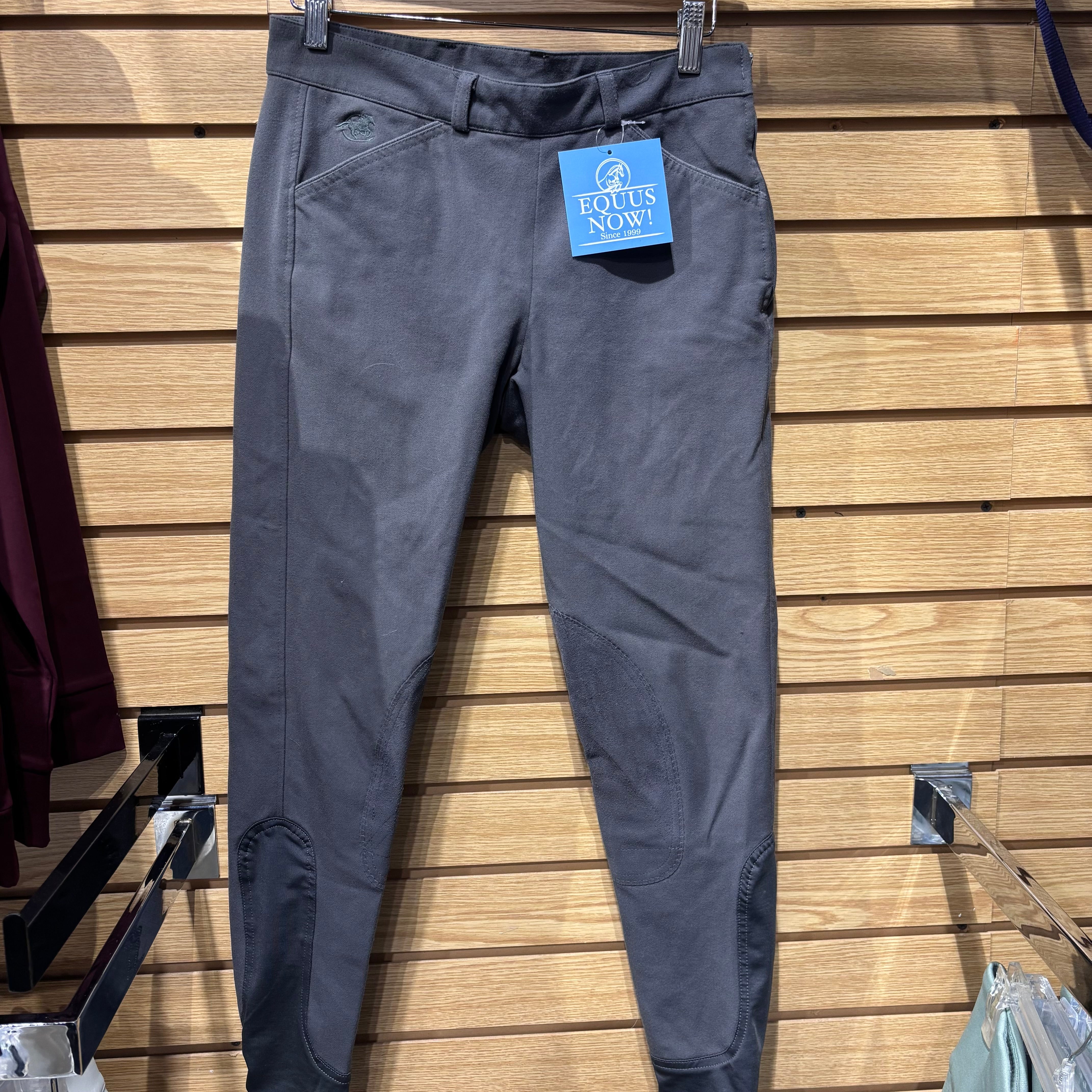 Used 28R Smartpak Grey Side Zip Breeches