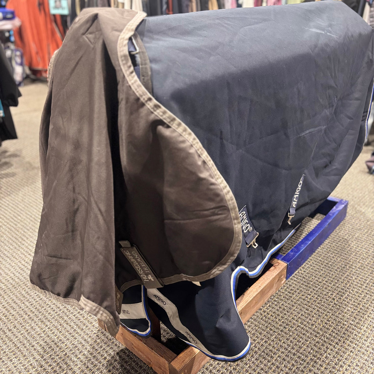 Used 66" Dark Navy Amigo Bravo Medium Turnout Blanket