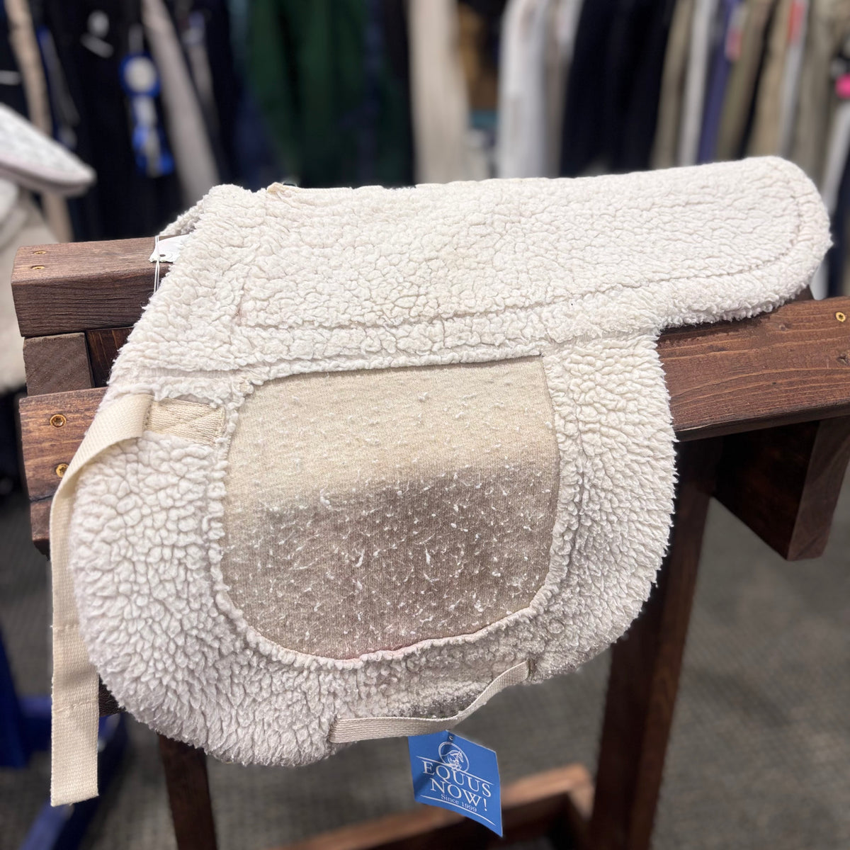 Used White Fleece Shaped Pad