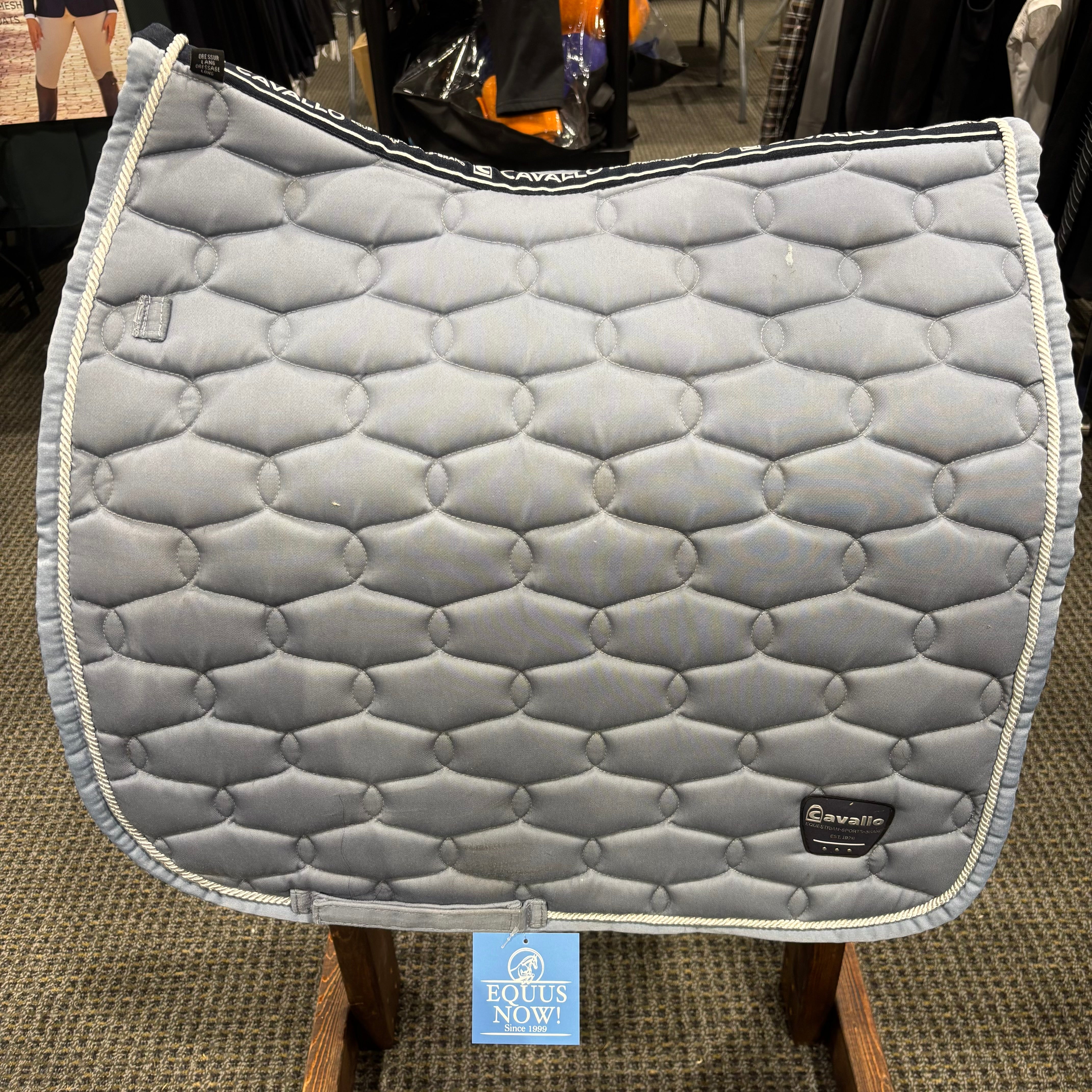 Used Baby Blue Cavallo Dressage Saddle Pad