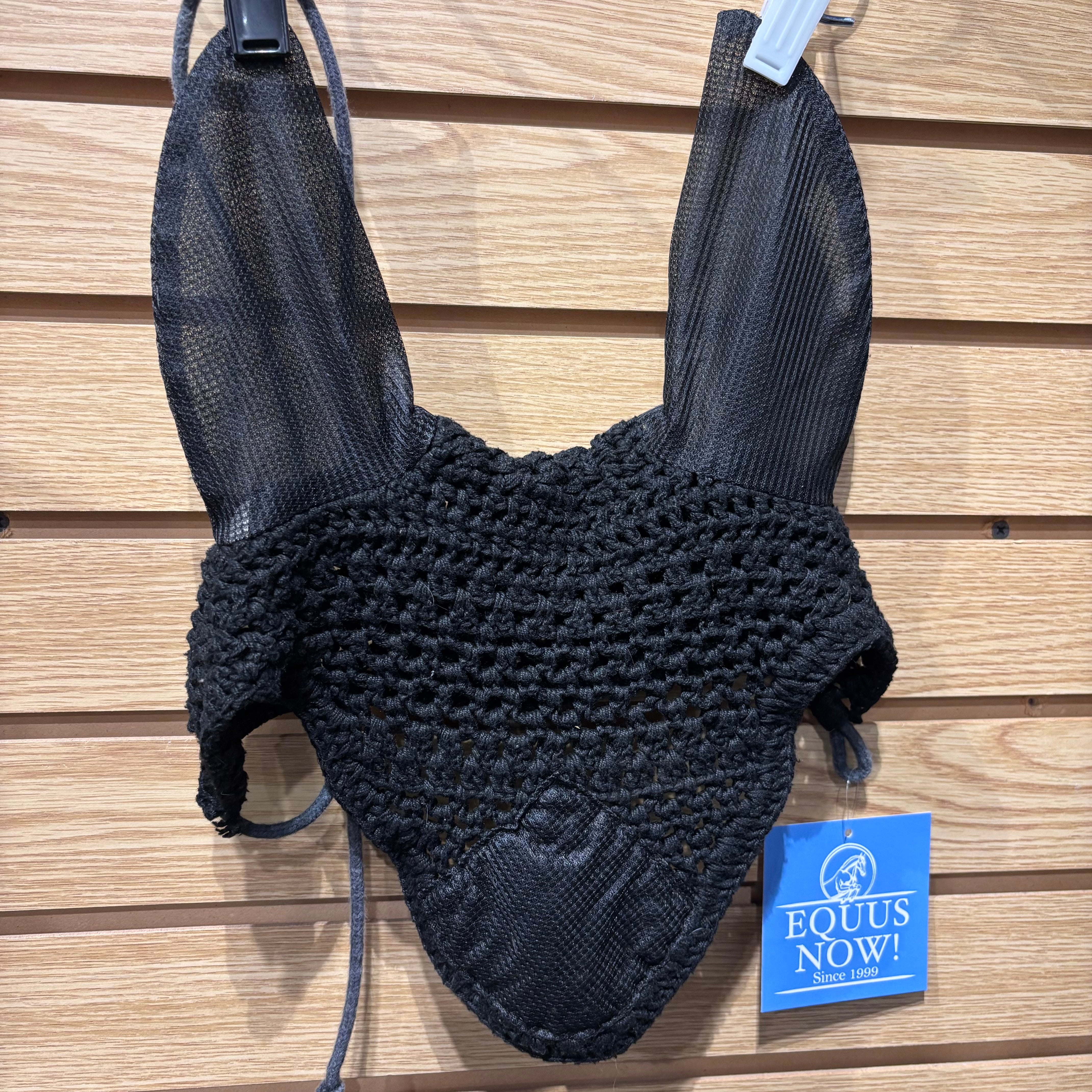 Used Horse Black Bonnet Mesh Ears