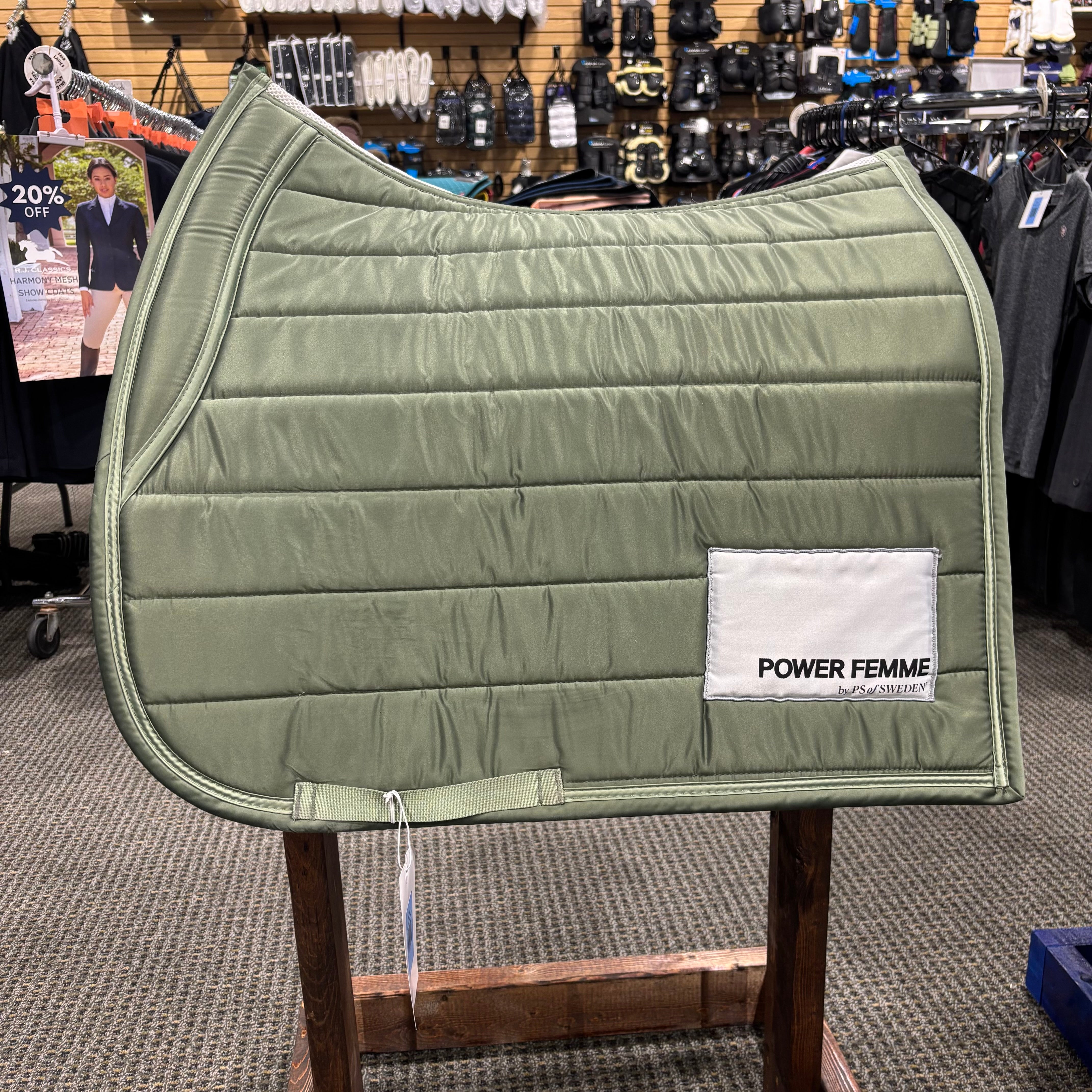 Used Green PSS Dressage Pad