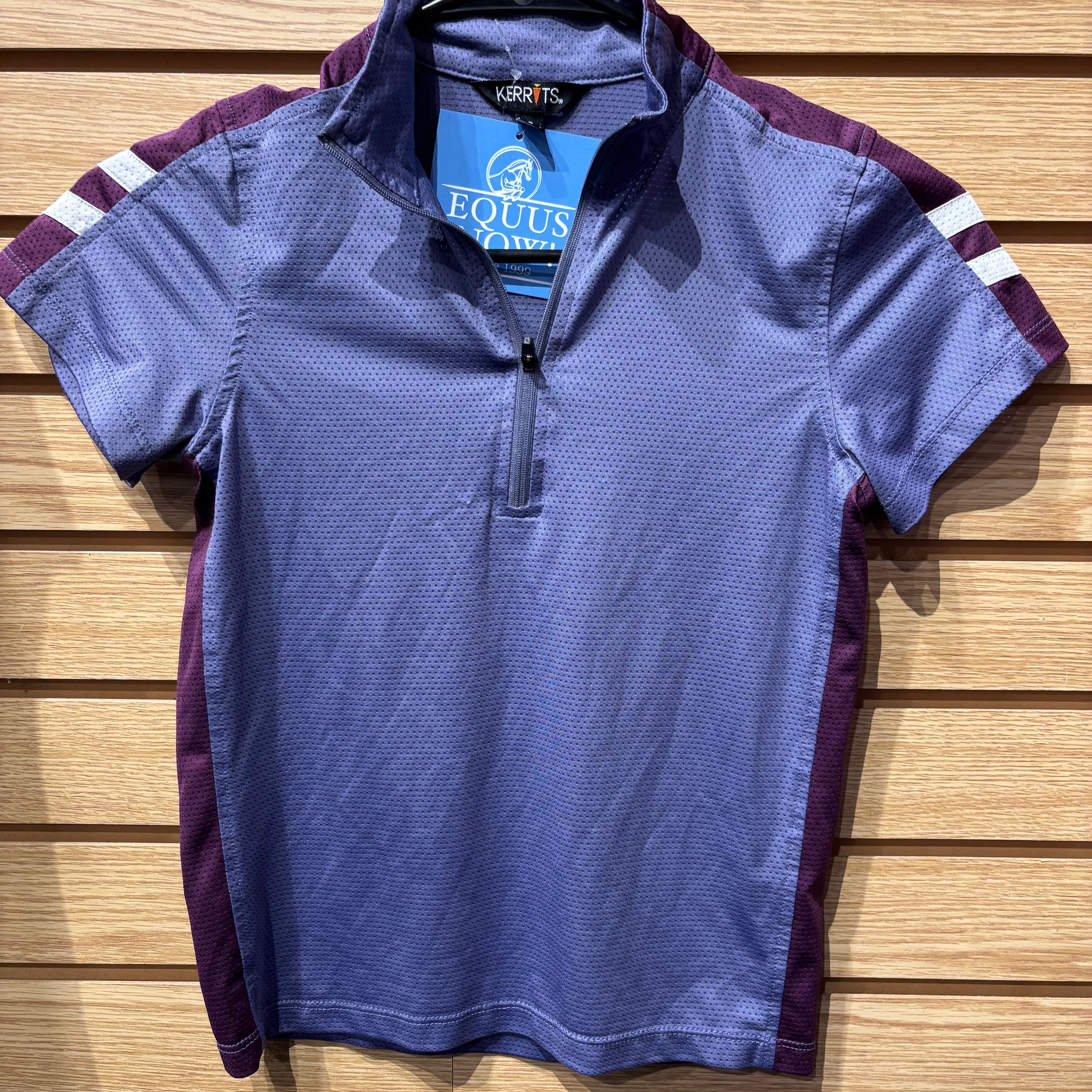 Used Youth Small Purple Kerrits Short Sleeve Shirt