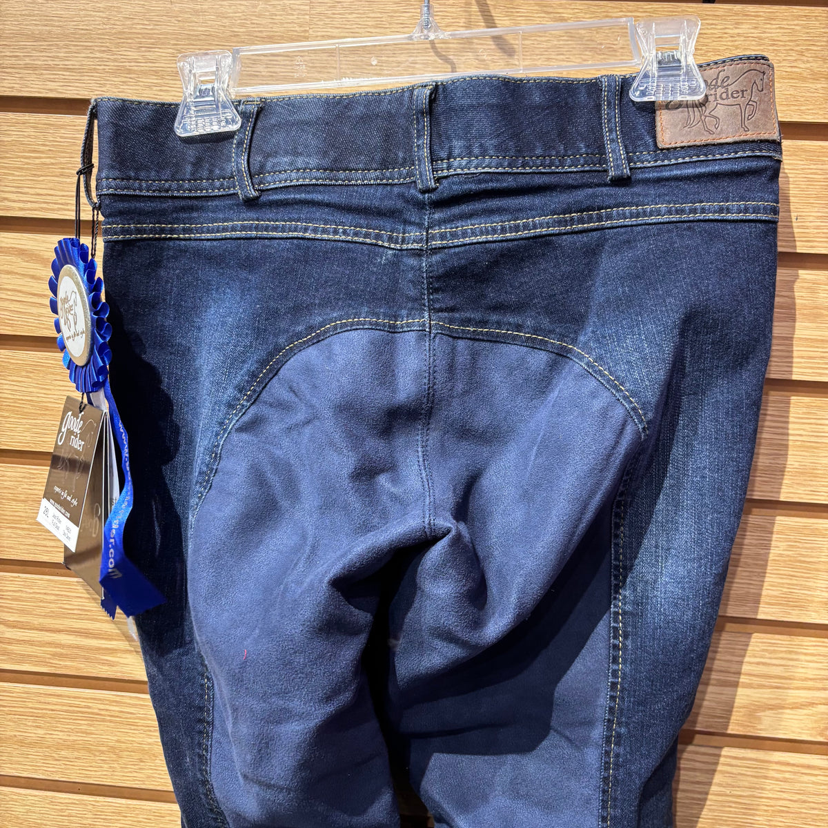 Used 28L Denim Goode Rider Full Seat Breeches