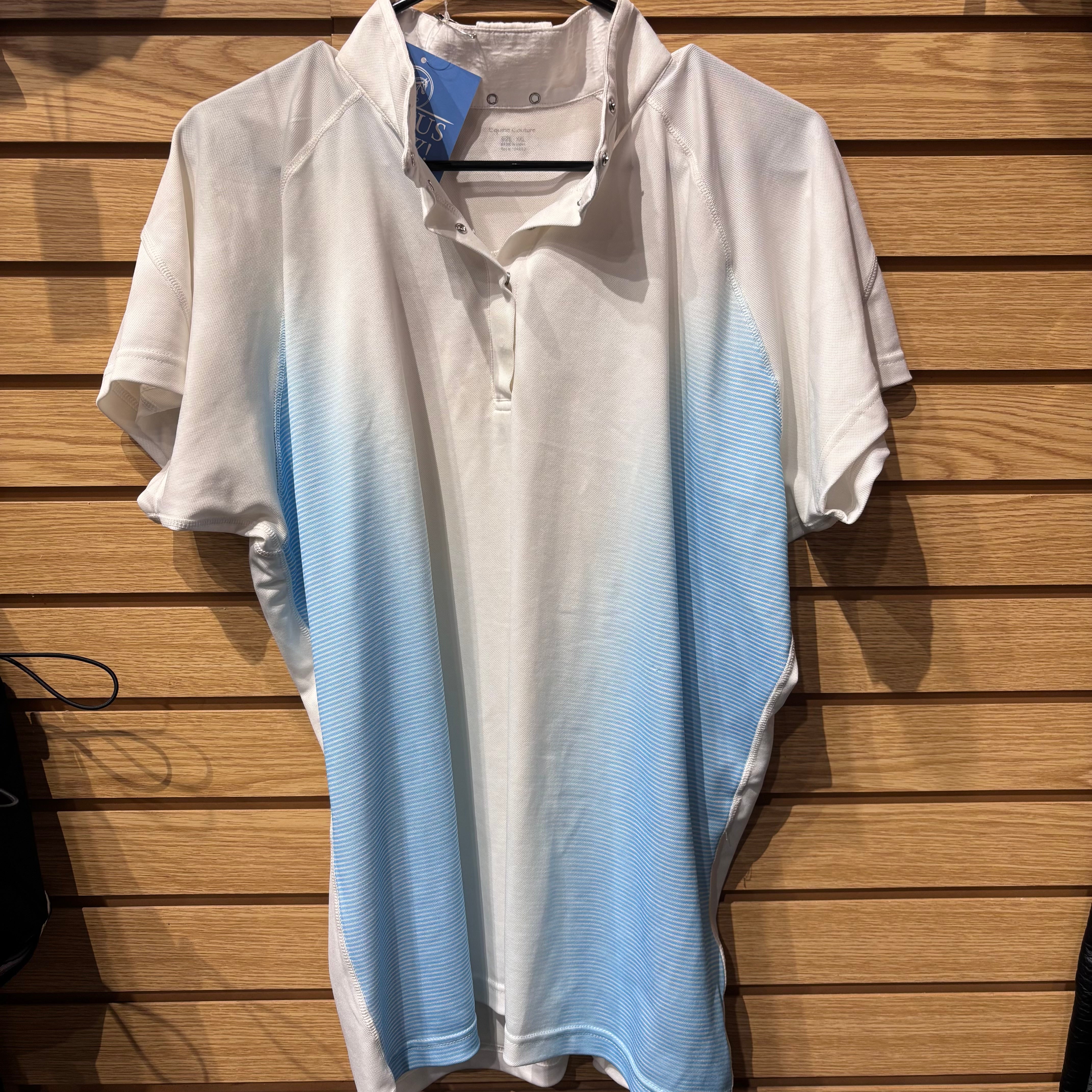 Used XXL White Equine Couture Show Shirt