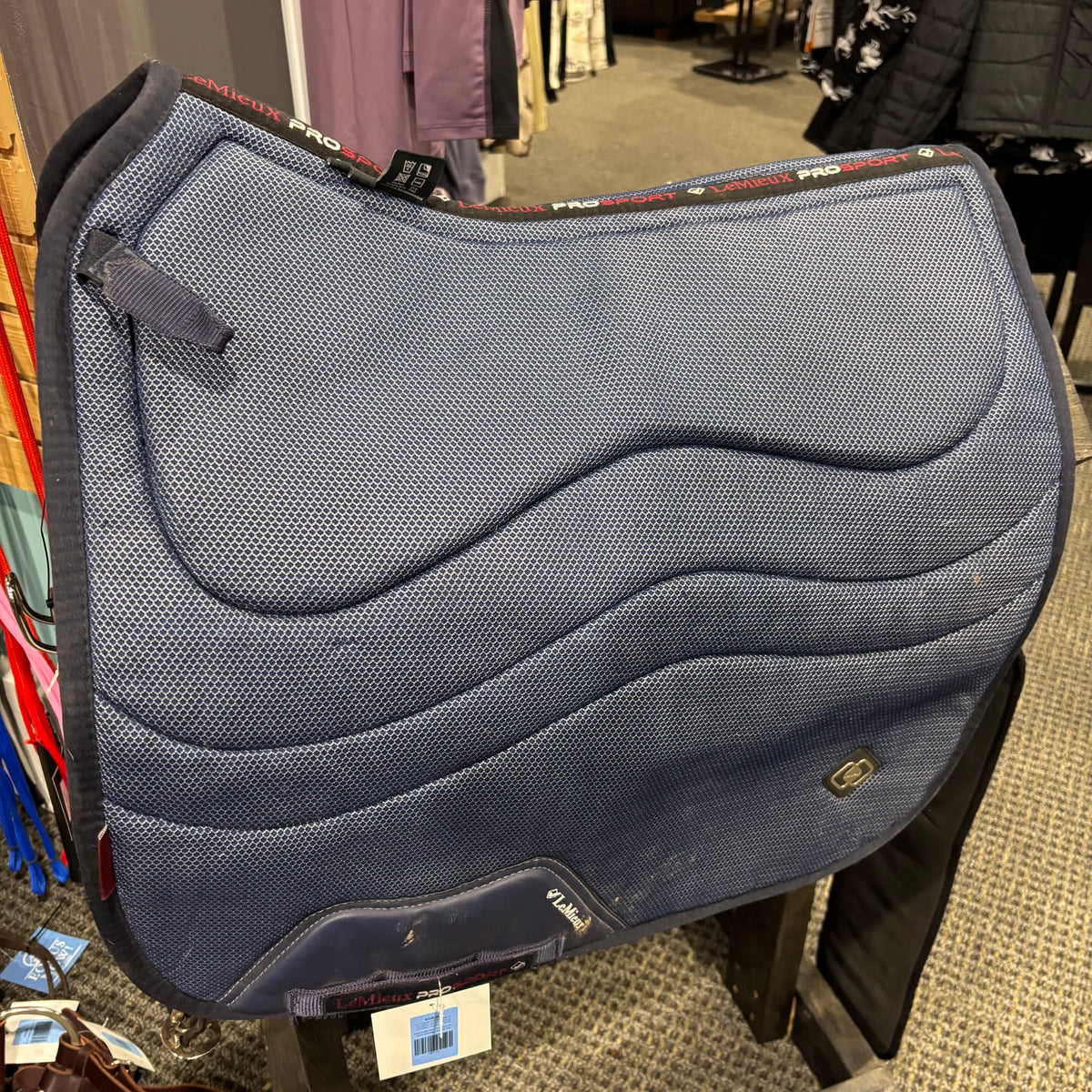 Used Large Navy LeMieux Pro Sport Dressage Saddle Pad