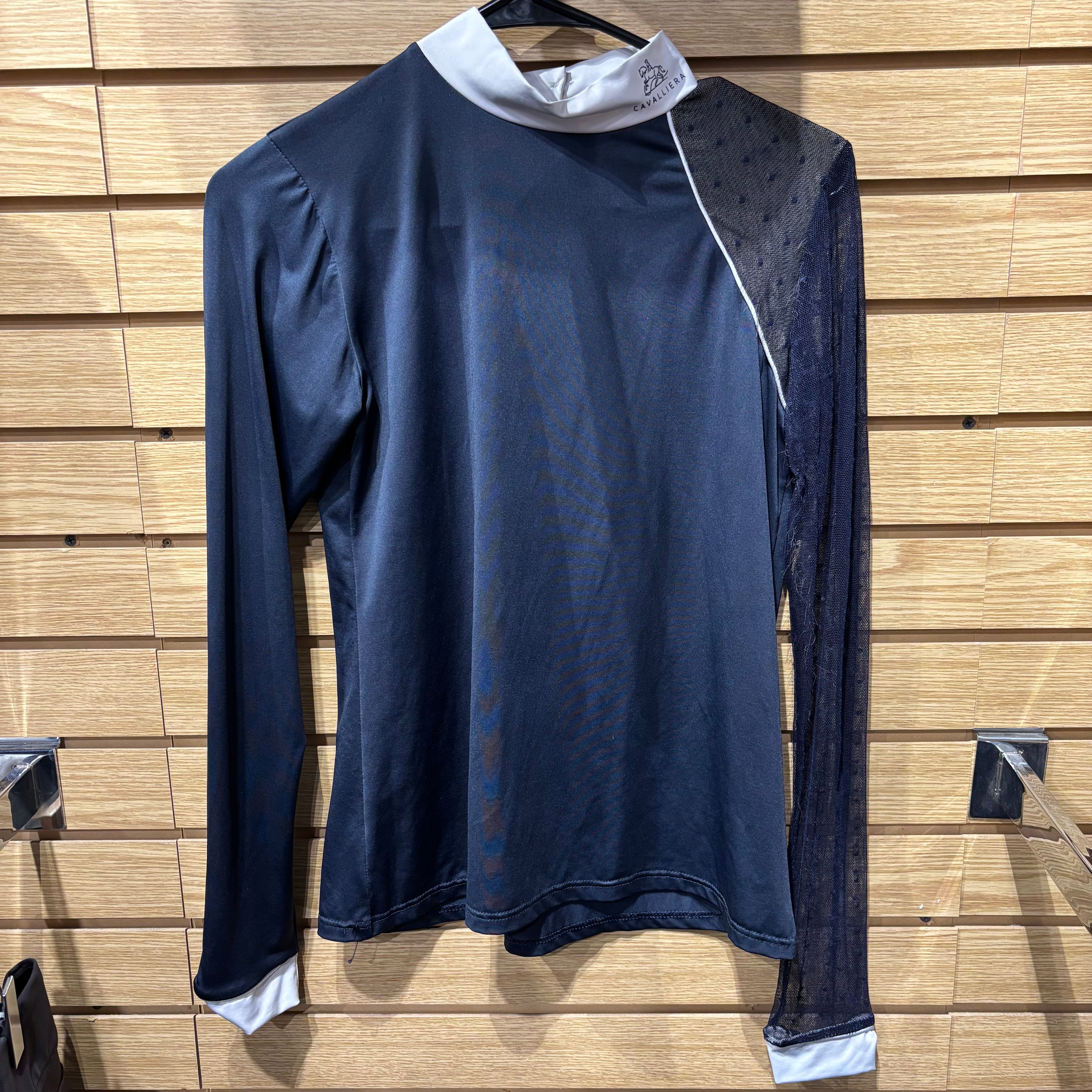 Used Cavalliera Large Navy/Lace Show Shirt