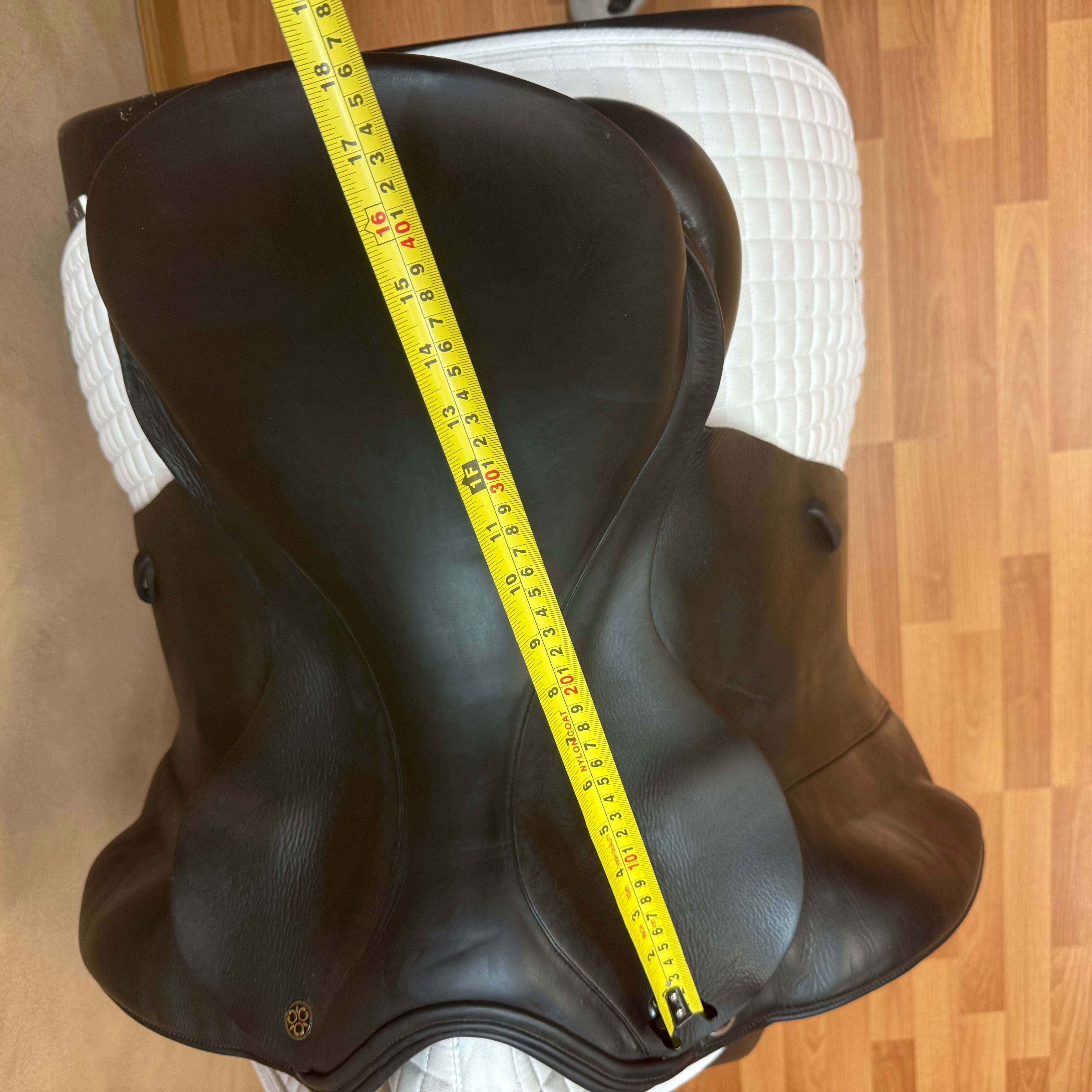 Used Trilogy Debbie McDonald Dressage Saddle 18" Extra Wide Tree