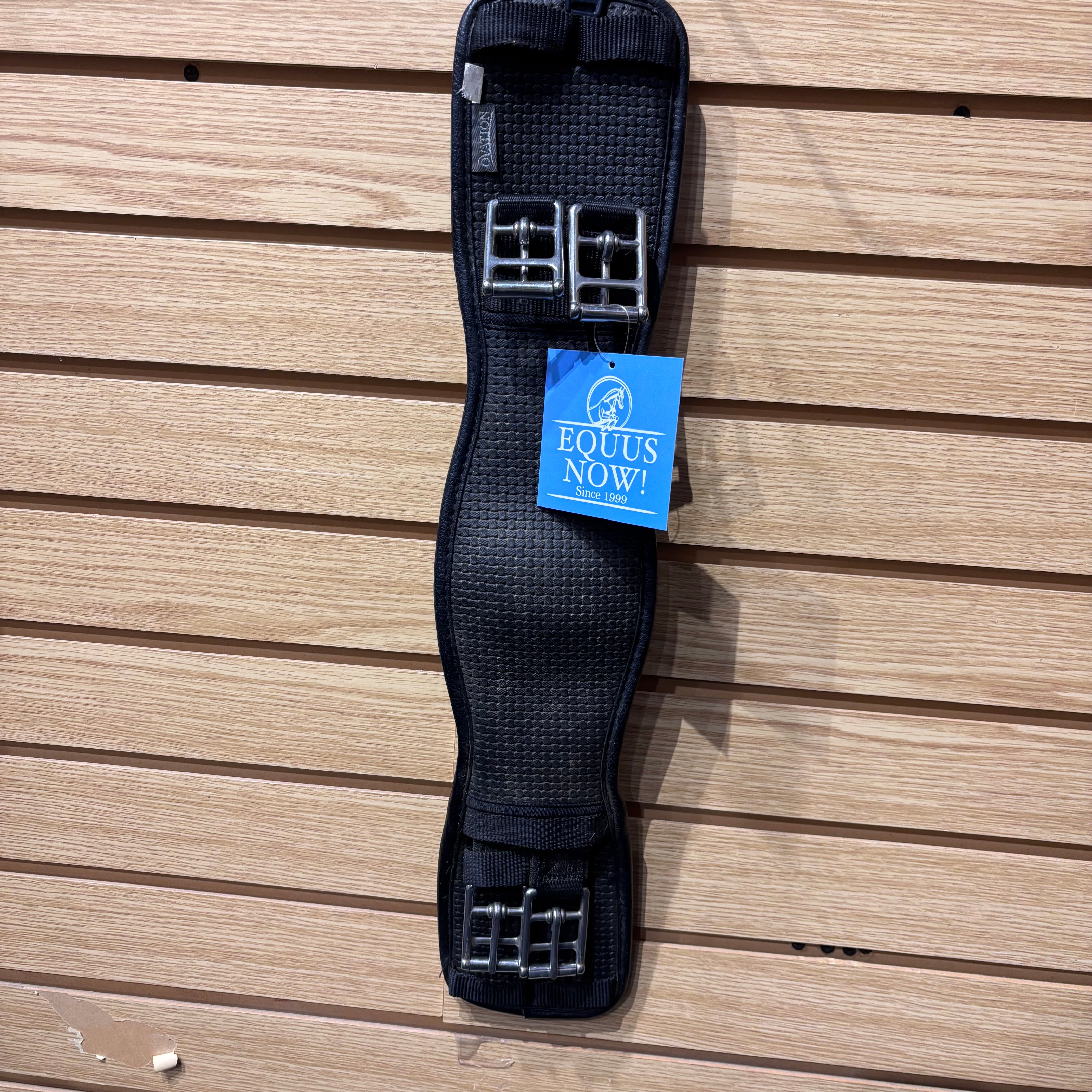 Used 18" Black Ovation Synthetic Dressage Girth