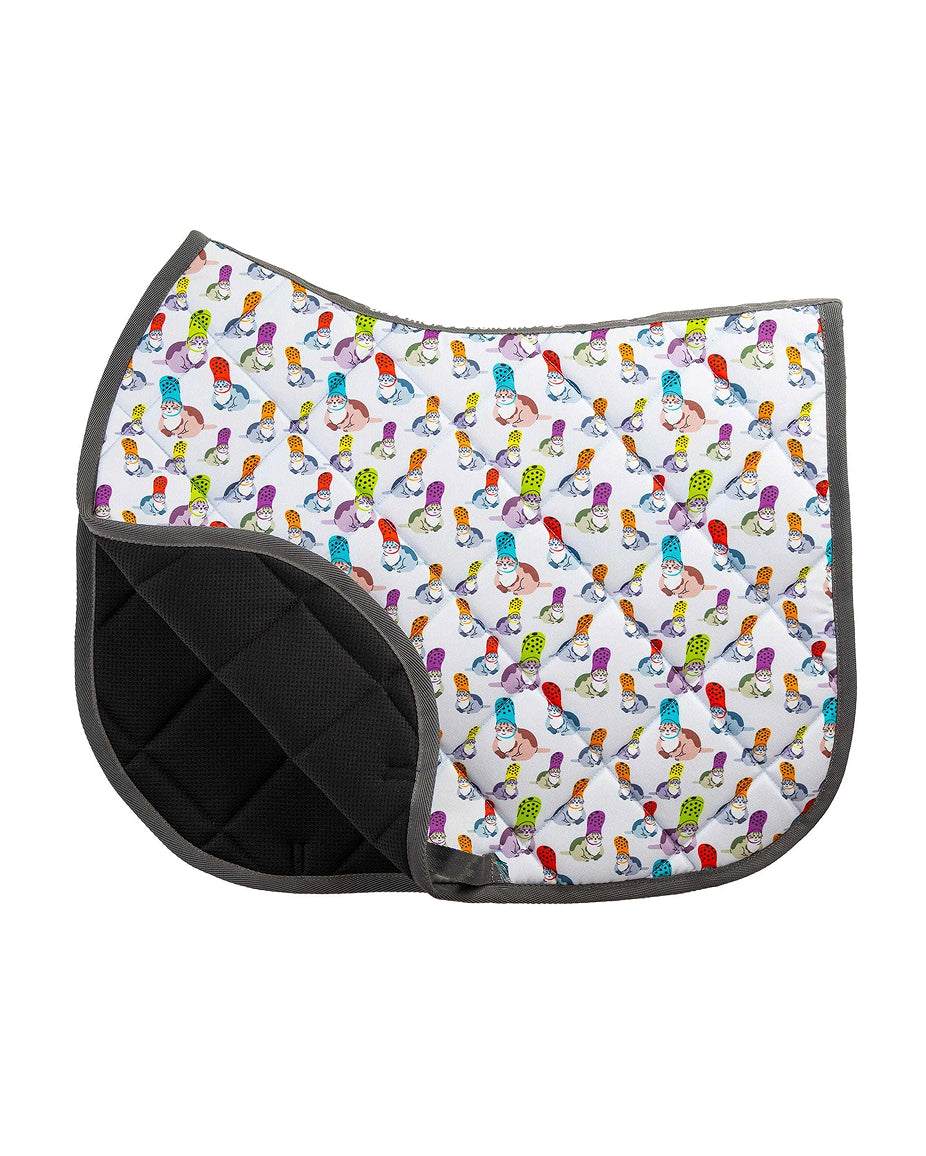 Dreamers & Schemers All Purpose Saddle Pad - Croc Cat