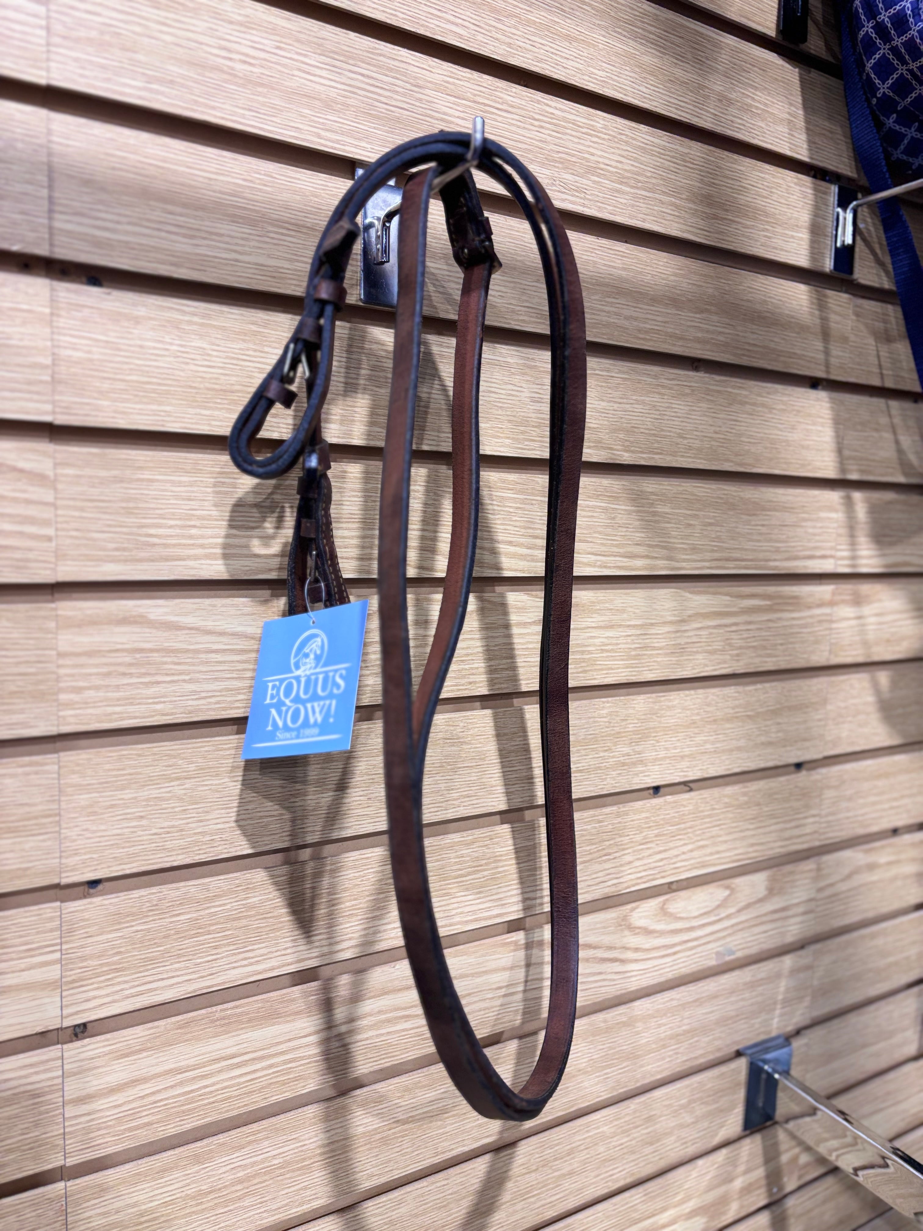 Used 54" Brown Flat Reins with Stoppers