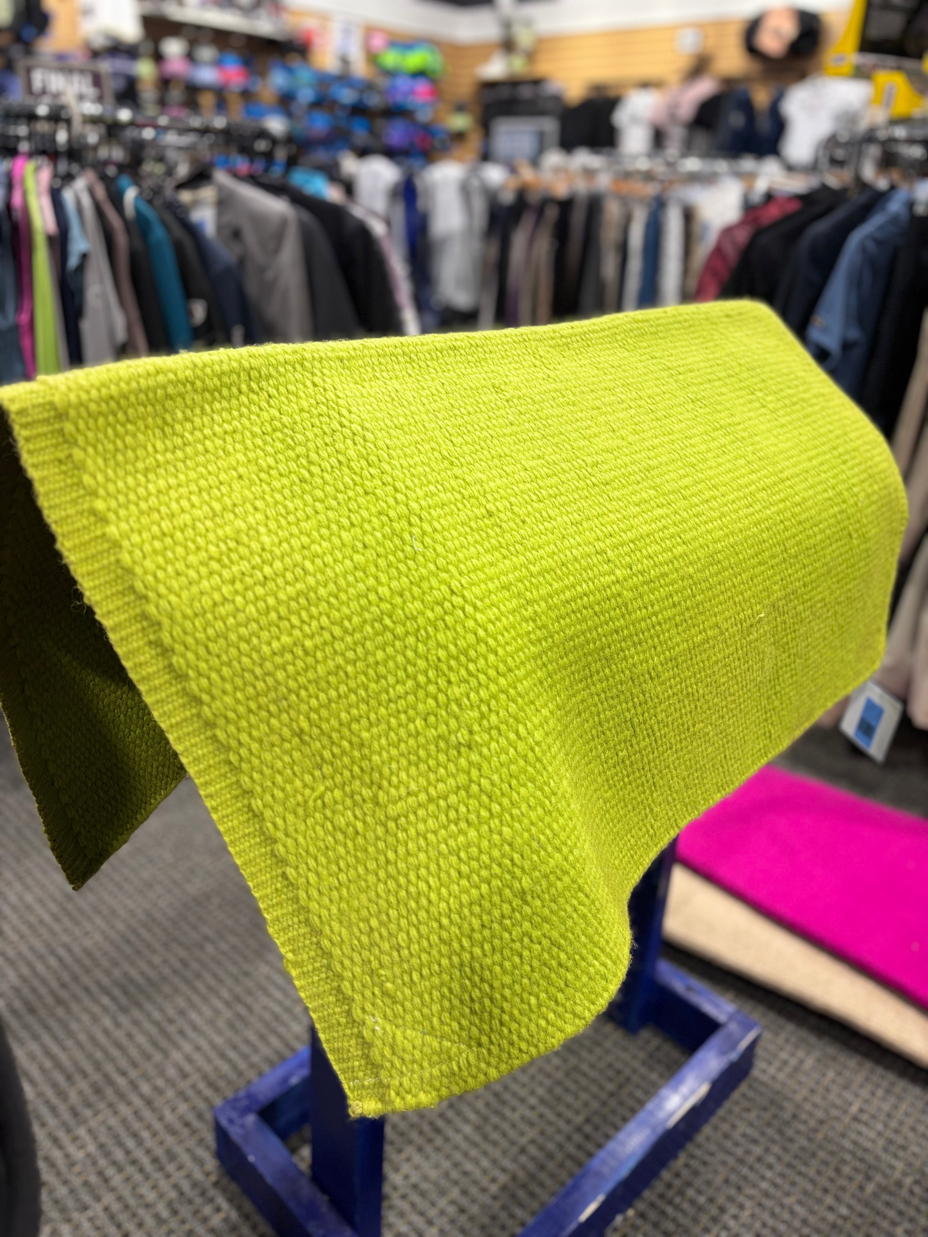 Used Mayatex Lime Green Western Saddle Pad