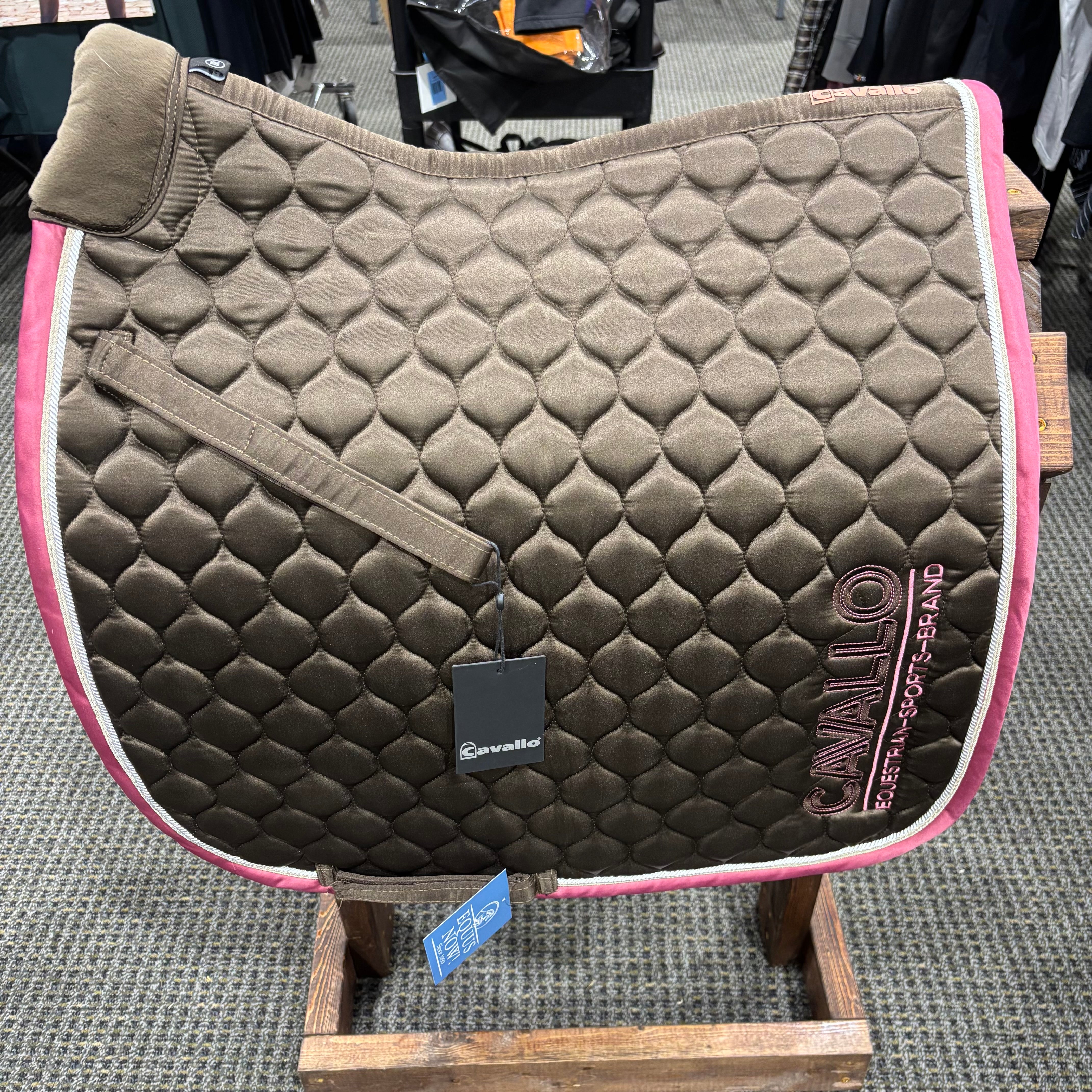 Used Brown/Pink Cavallo Dressage Pad