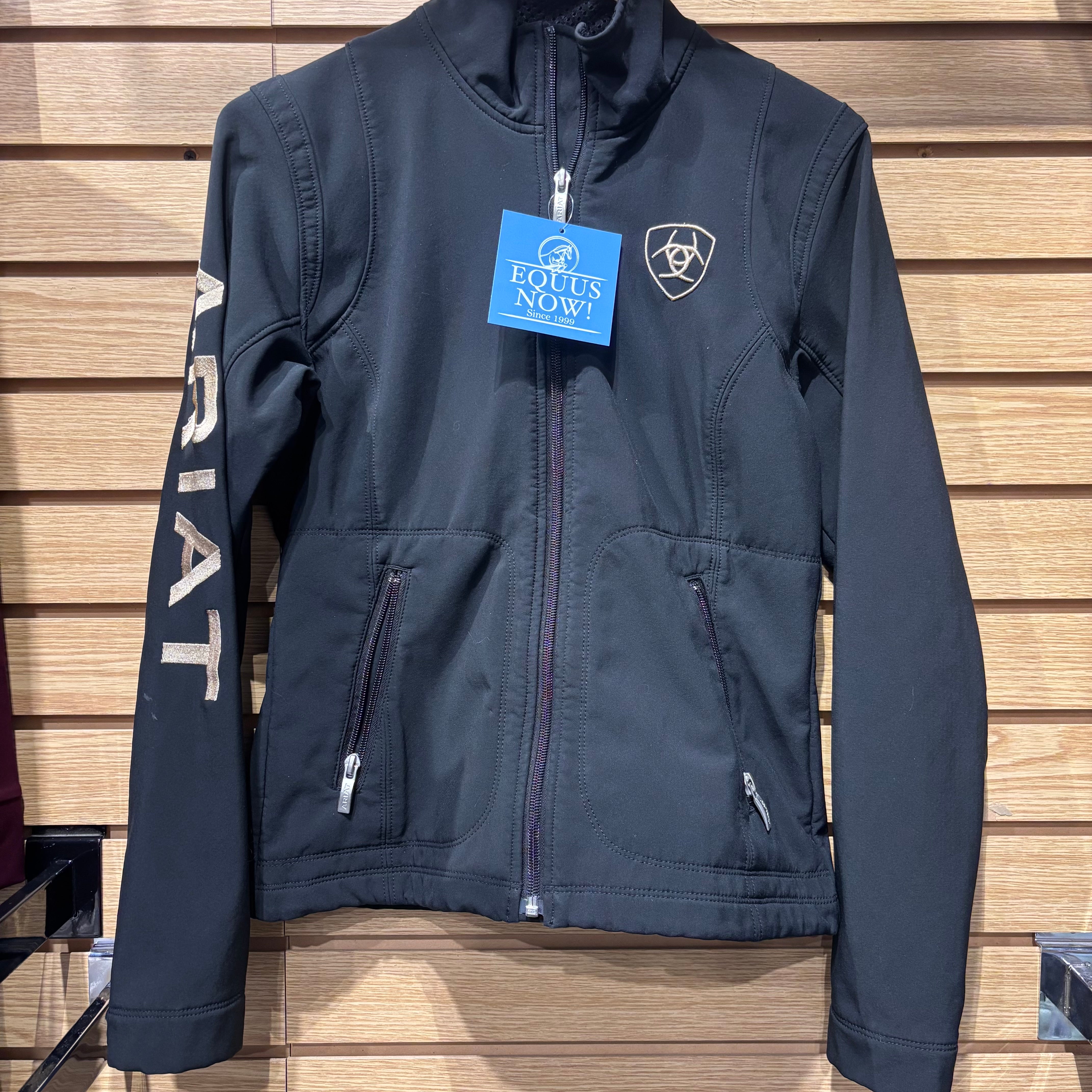 Used Small Black Ariat Logo Softshell Jacket