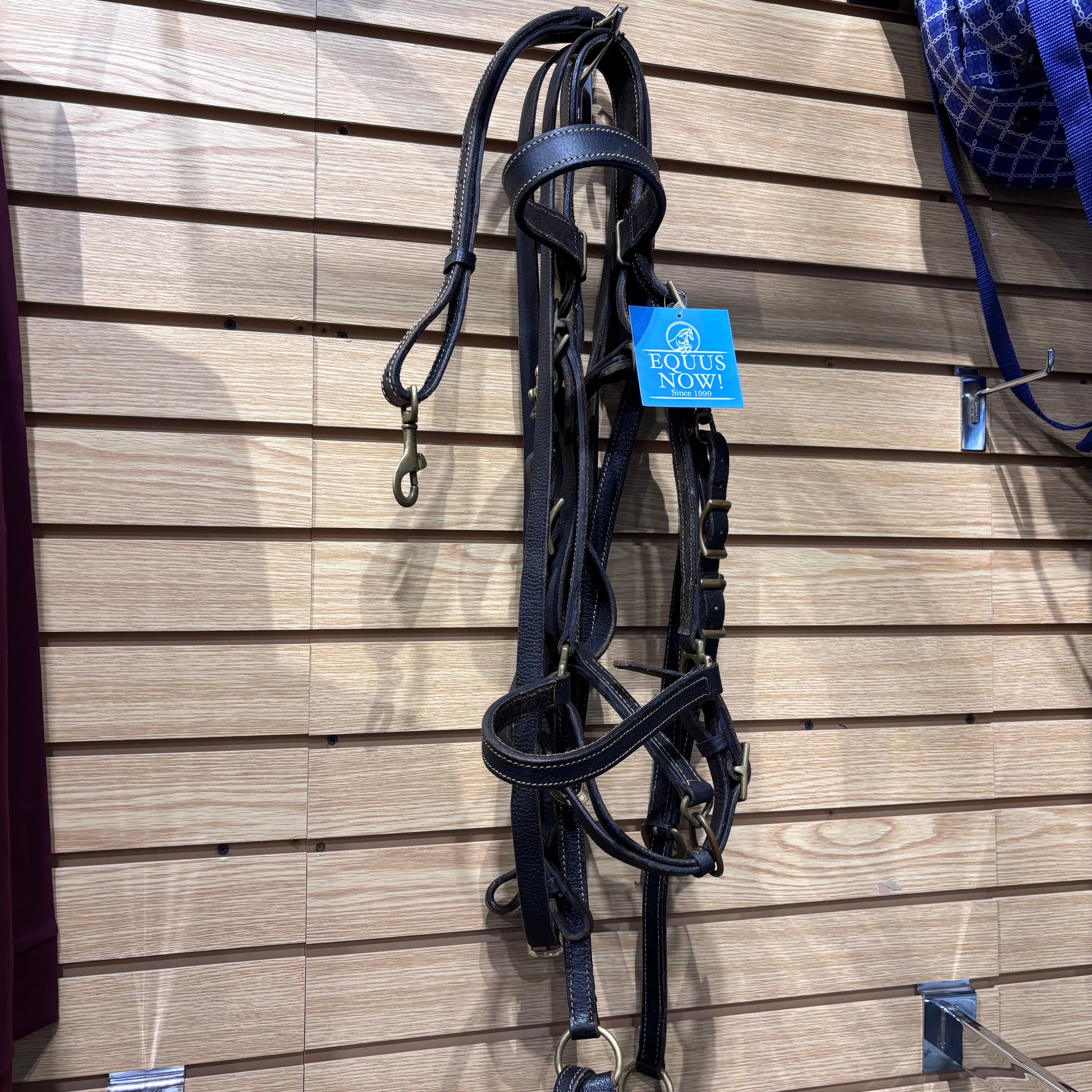 Used Brown Halter/Bridle Combo with Breastplate Set