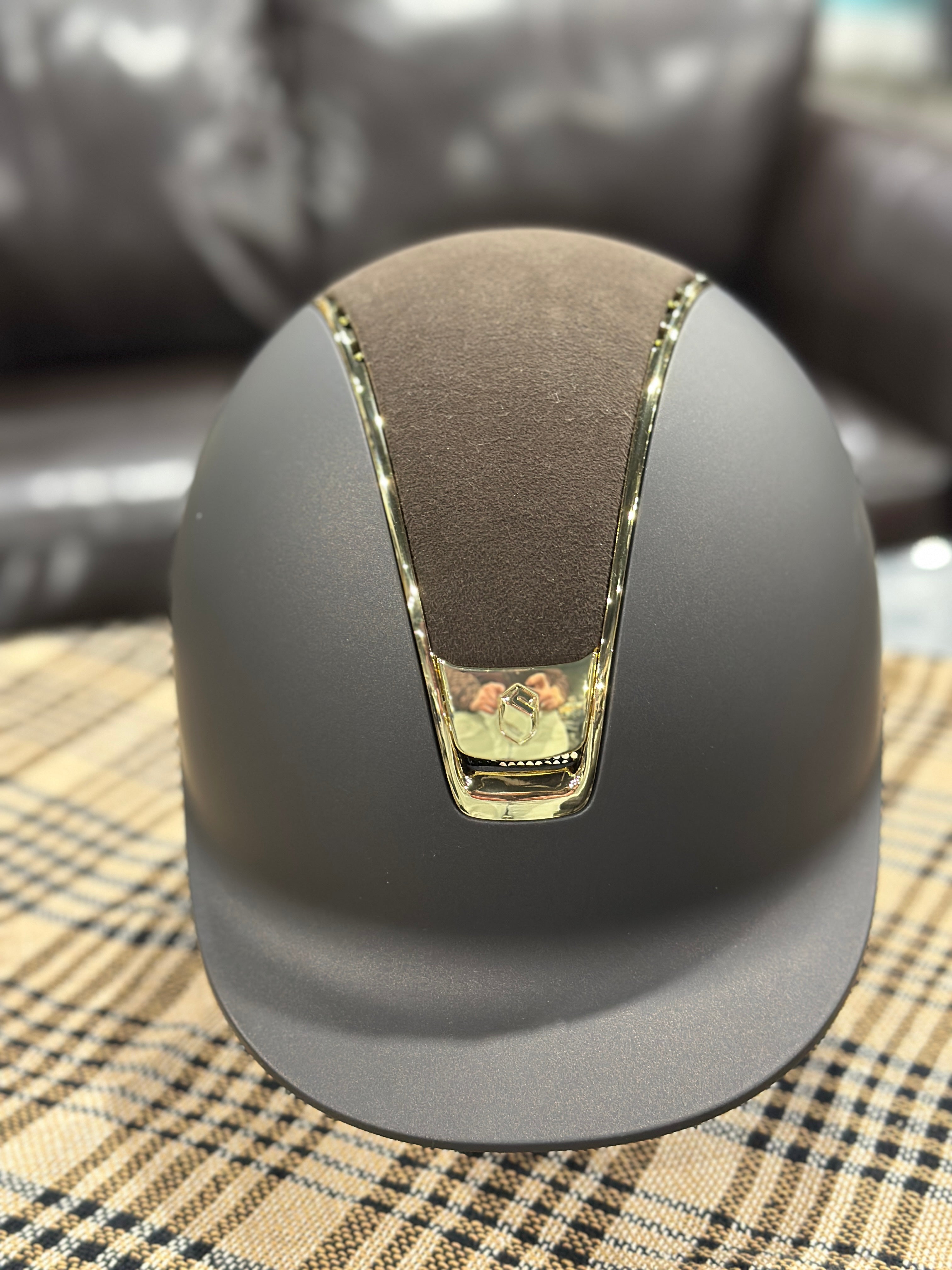 Custom Samshield 2.0 Shadowmatt | Brown Matt Gold Trim