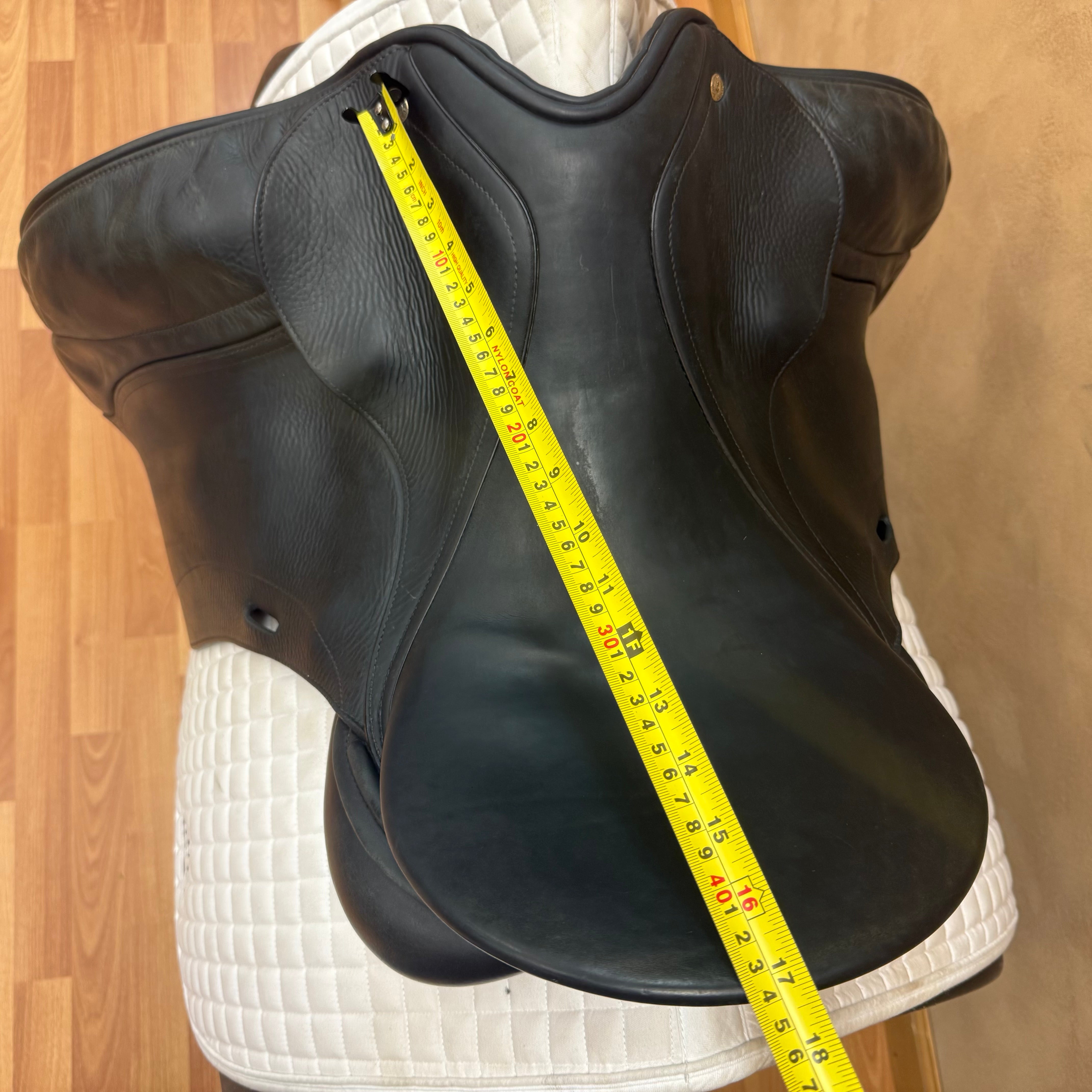 Used Schleese Custom Dressage Saddle 17" Medium Wide